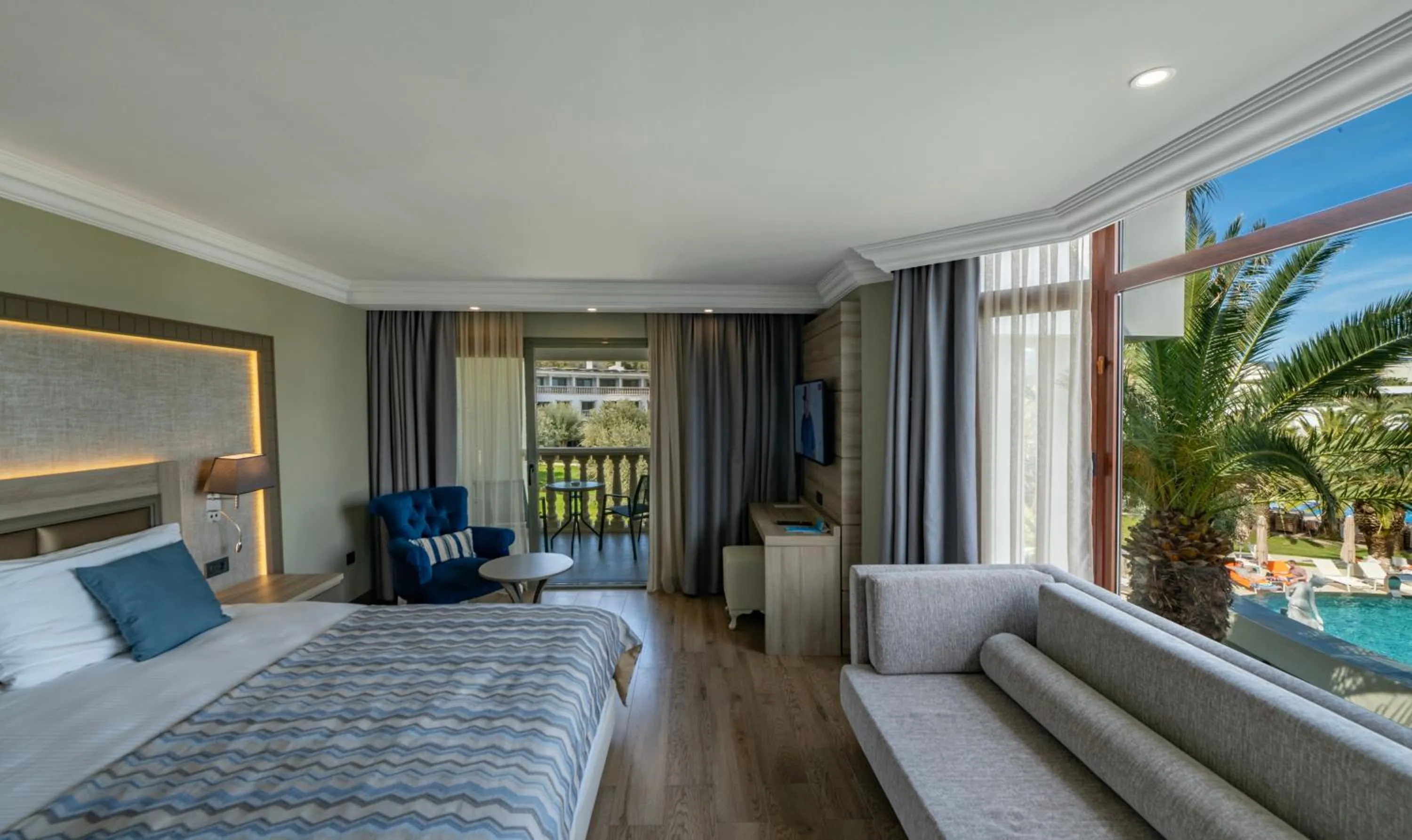 Photo of the whole room, Bed in Samara Hotel Bodrum Ultra All Inclusive