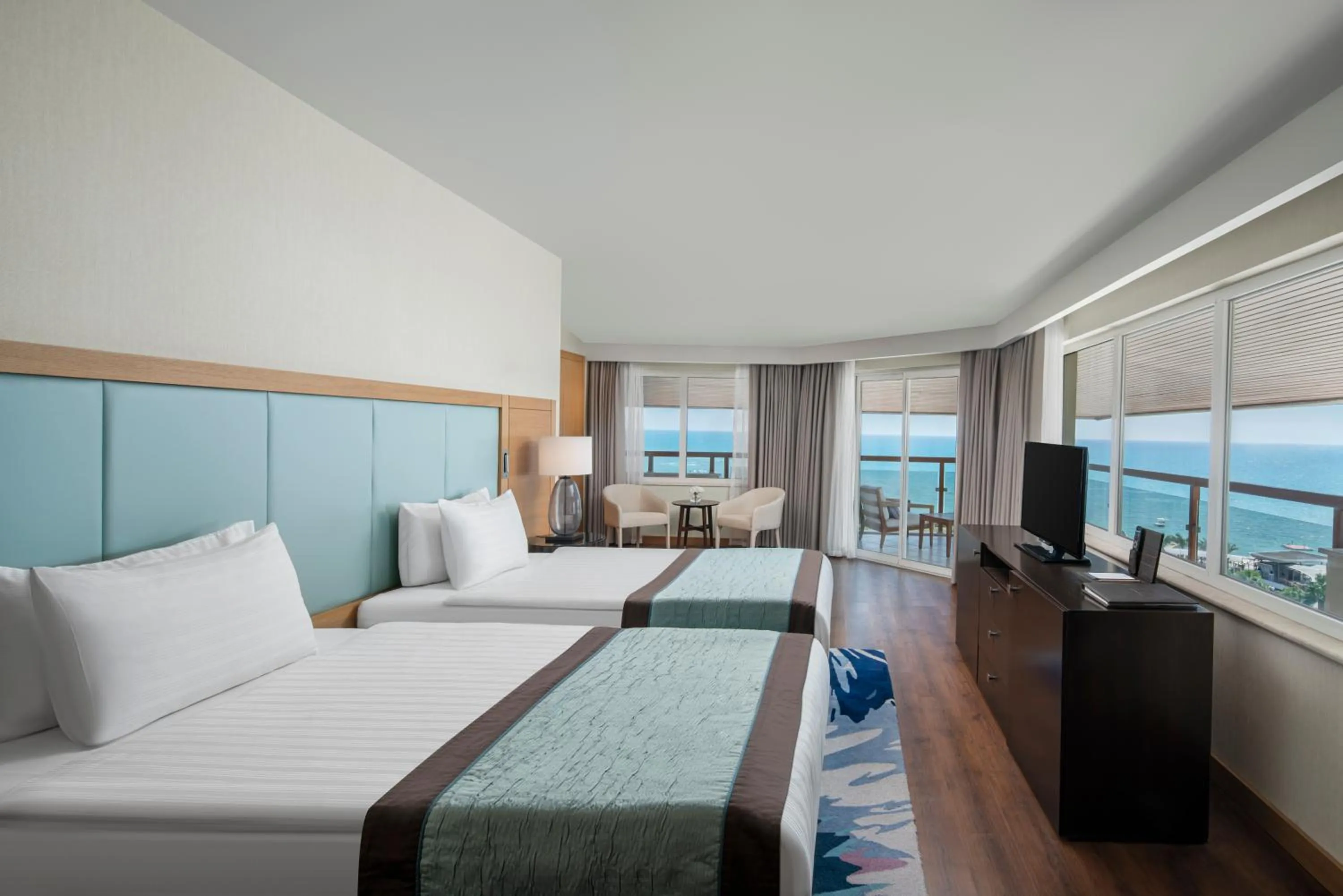 Sea view, Bed in Papillon Zeugma Relaxury