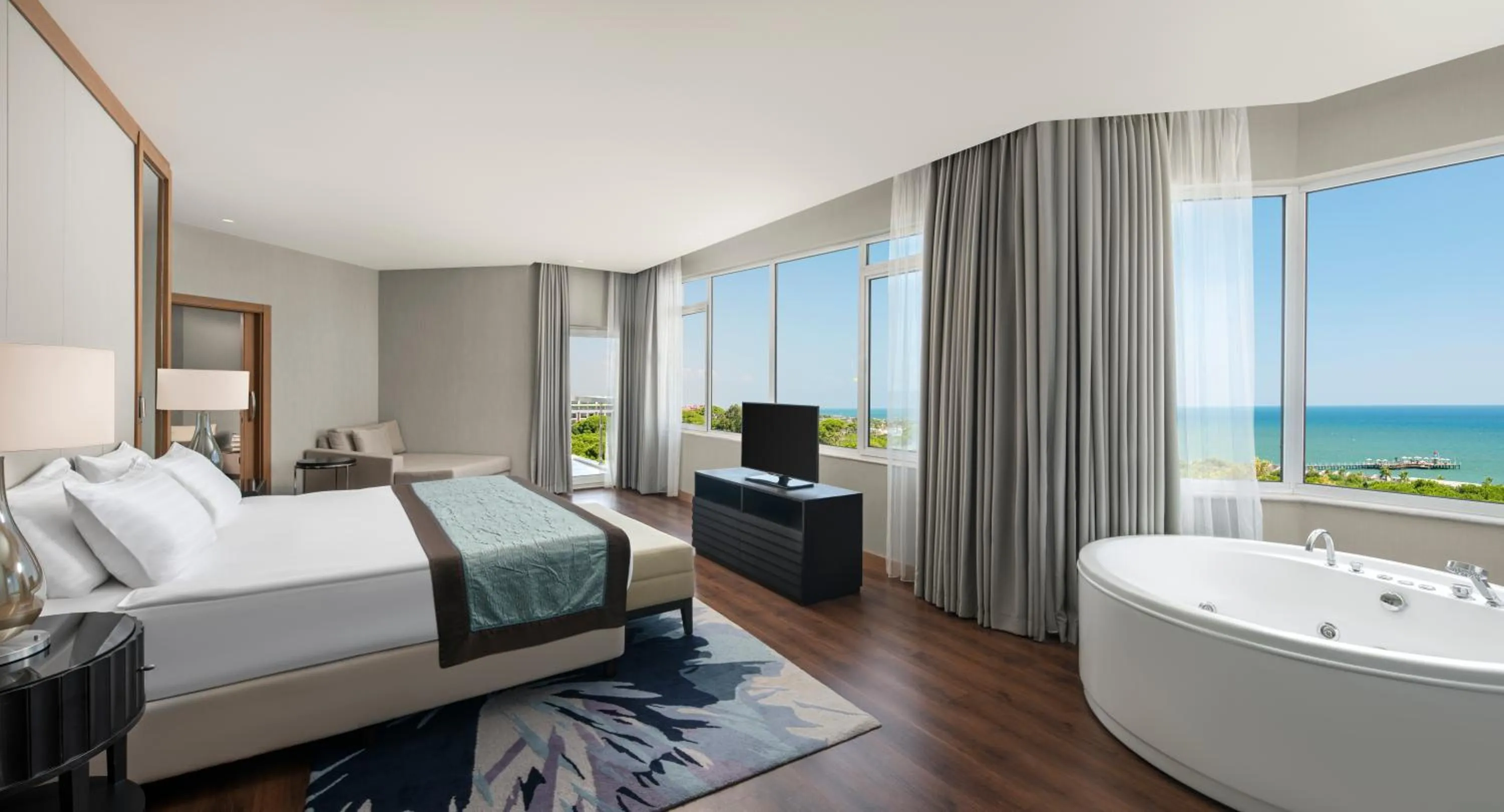 Sea view, Bed in Papillon Zeugma Relaxury