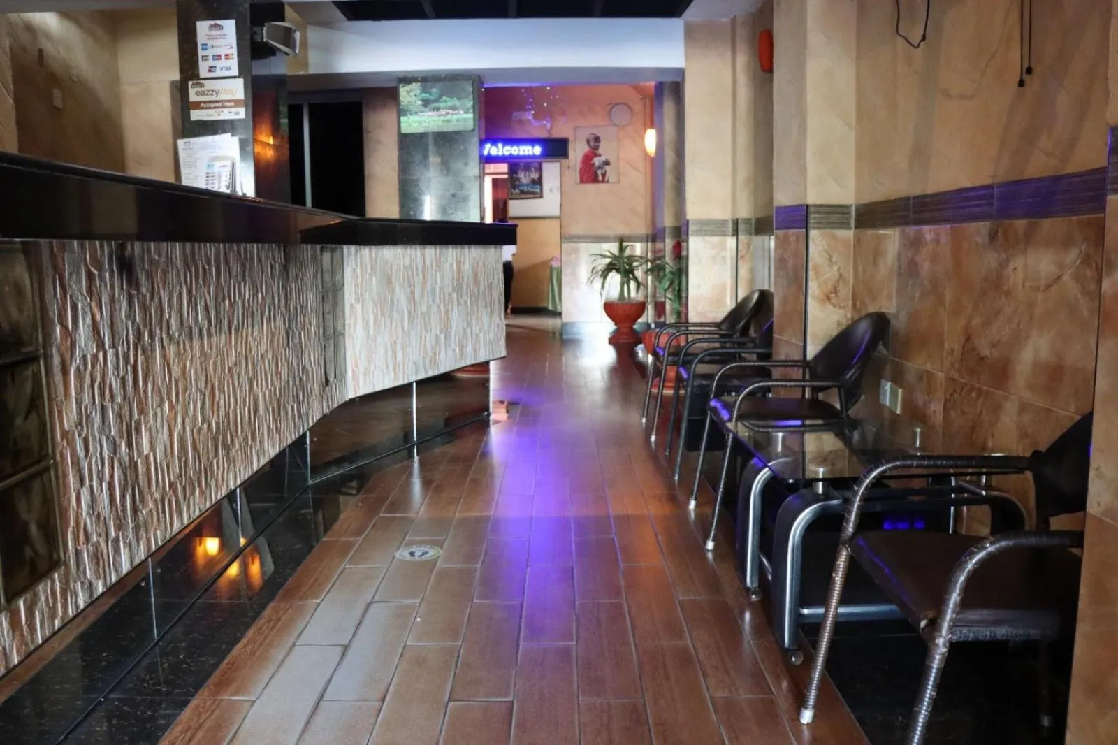 Seating area in Bridge Hotel Mombasa