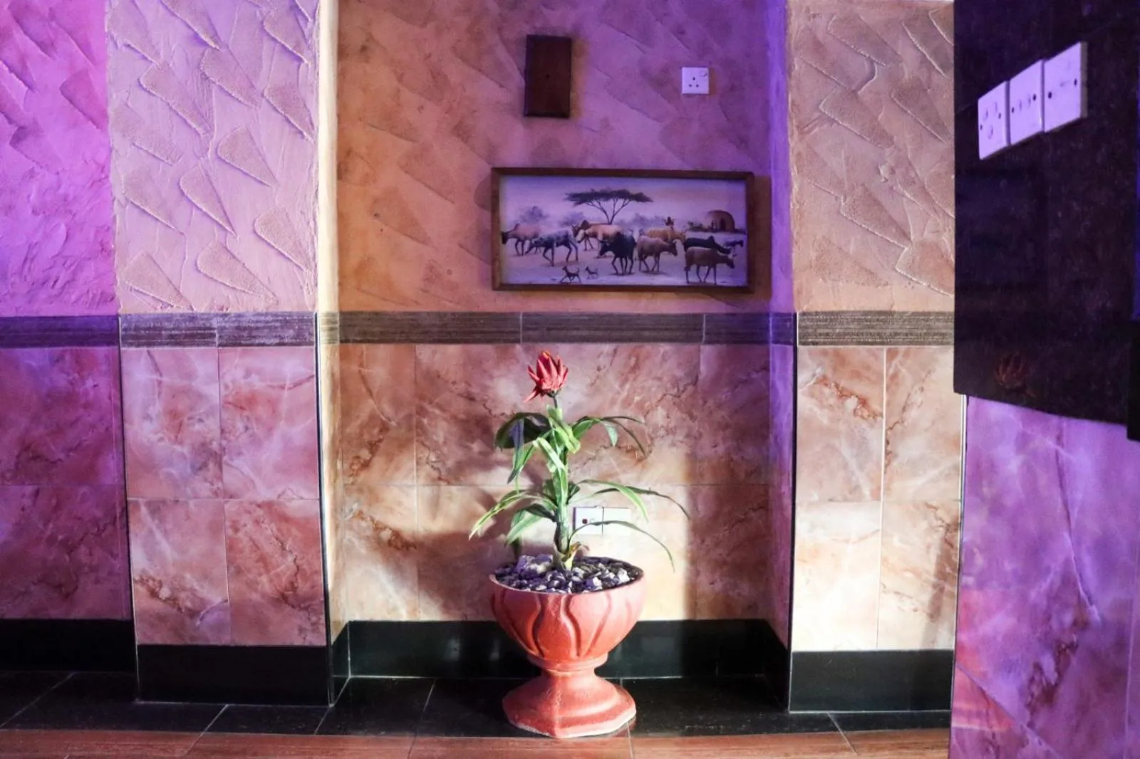 Decorative detail in Bridge Hotel Mombasa