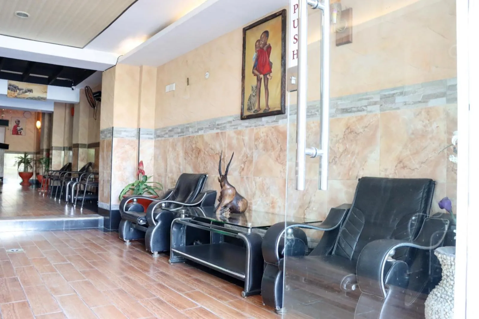 Seating area in Bridge Hotel Mombasa