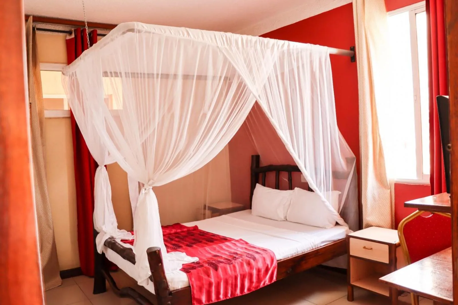 Bed in Bridge Hotel Mombasa