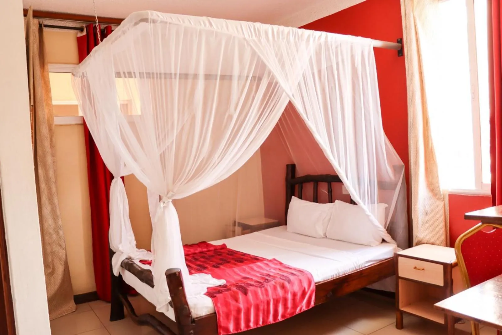 Bed in Bridge Hotel Mombasa