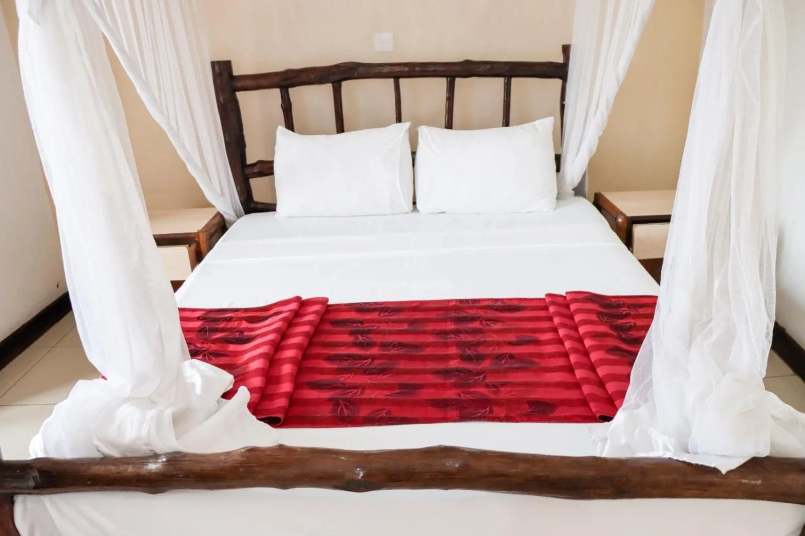 Bed in Bridge Hotel Mombasa