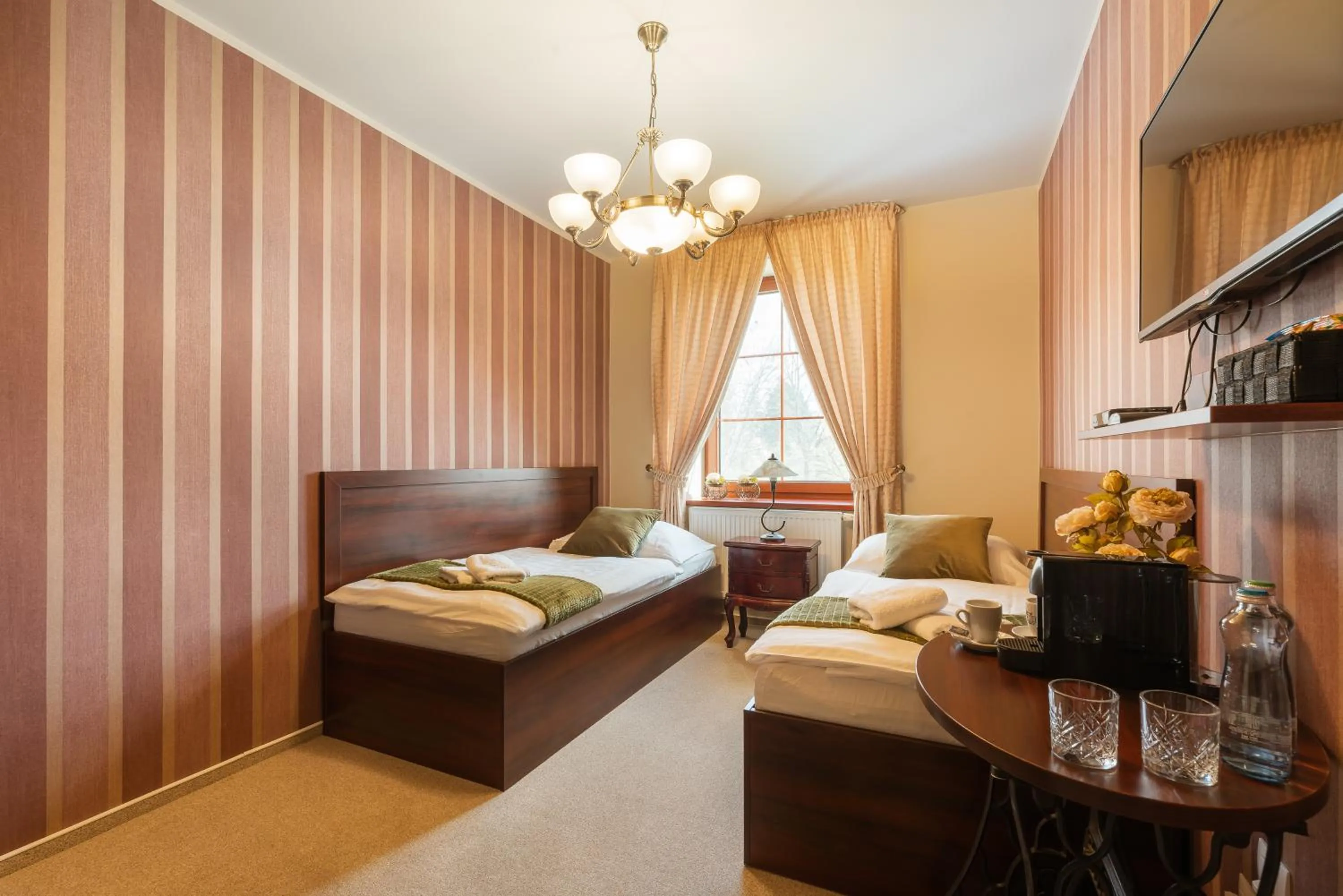 Bed in Hotel Plumlov