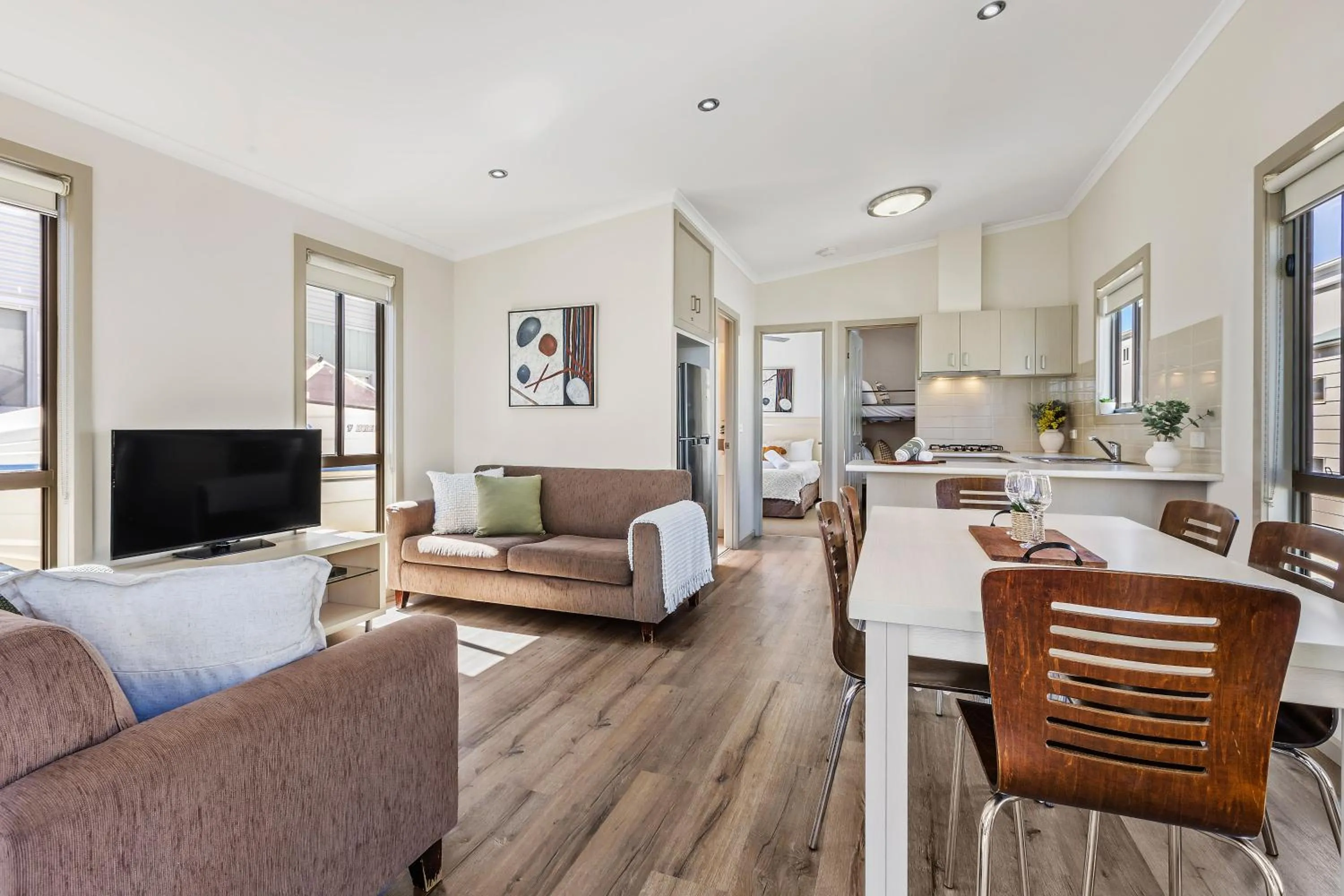 Seating area in Tasman Holiday Parks - Lake Mulwala