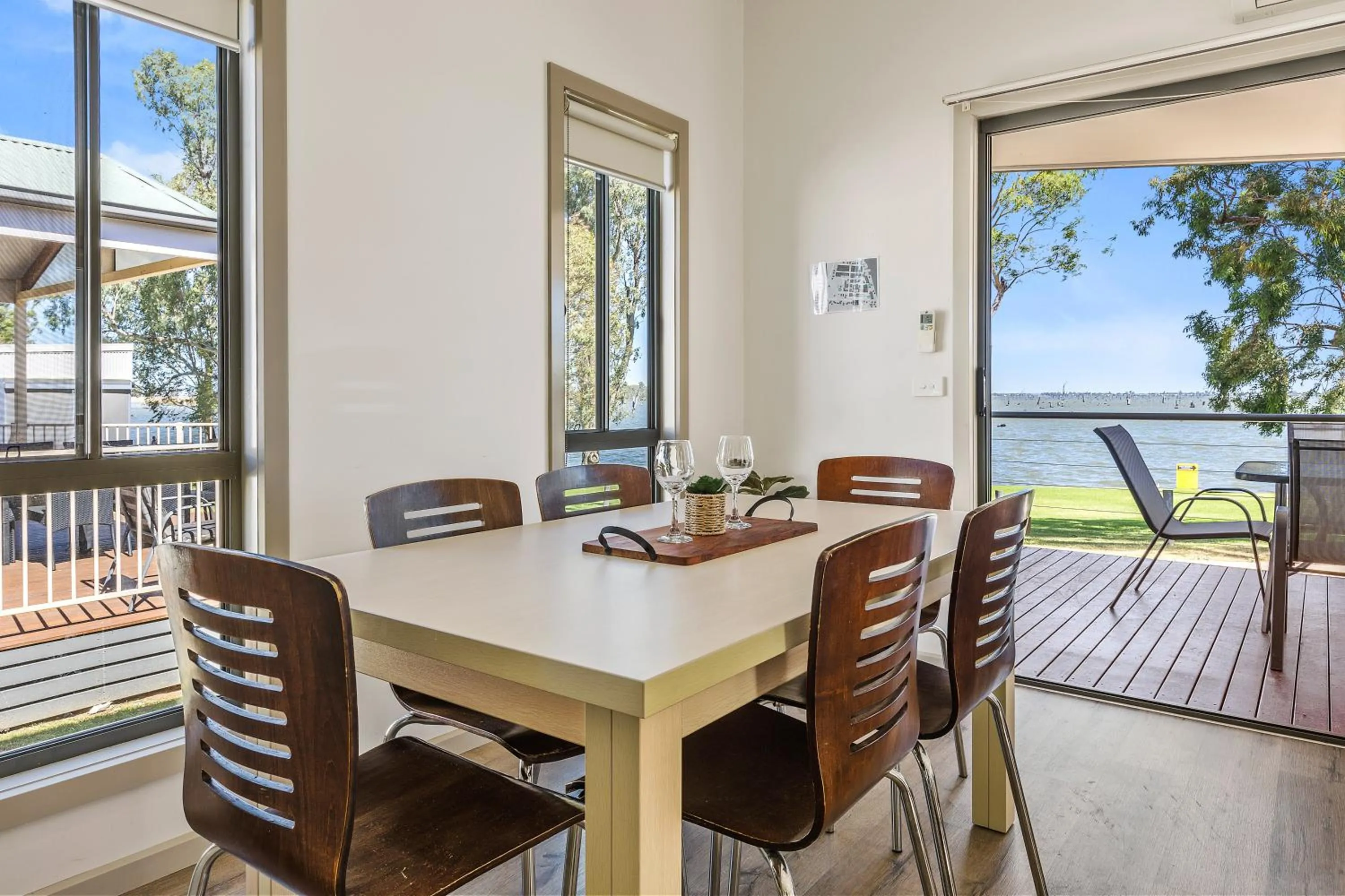 Dining area in Tasman Holiday Parks - Lake Mulwala