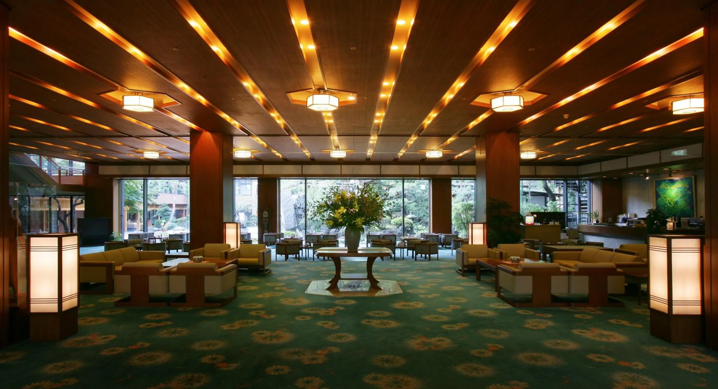 Lobby or reception in Takinoyu Hotel