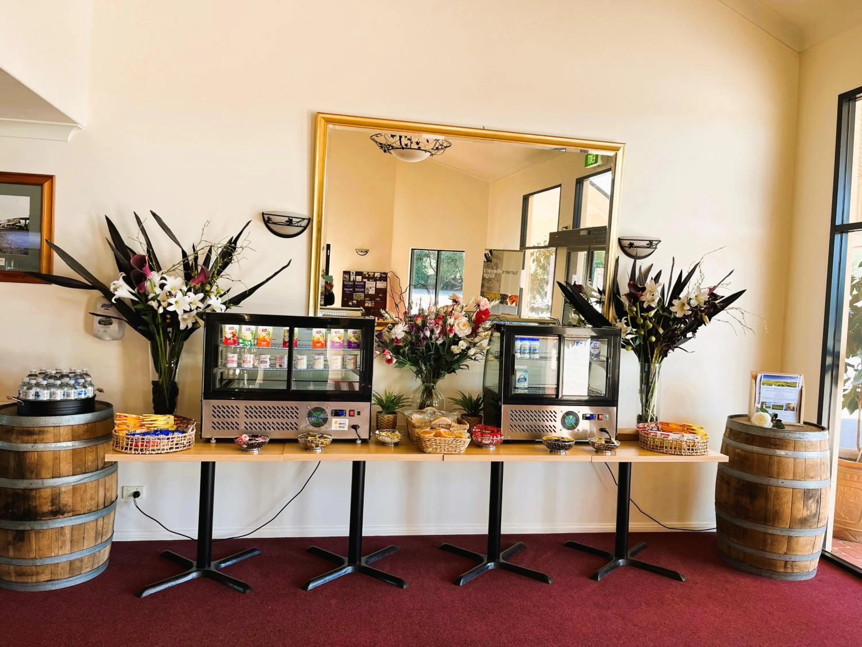 Continental breakfast in Turners Vineyard Motel