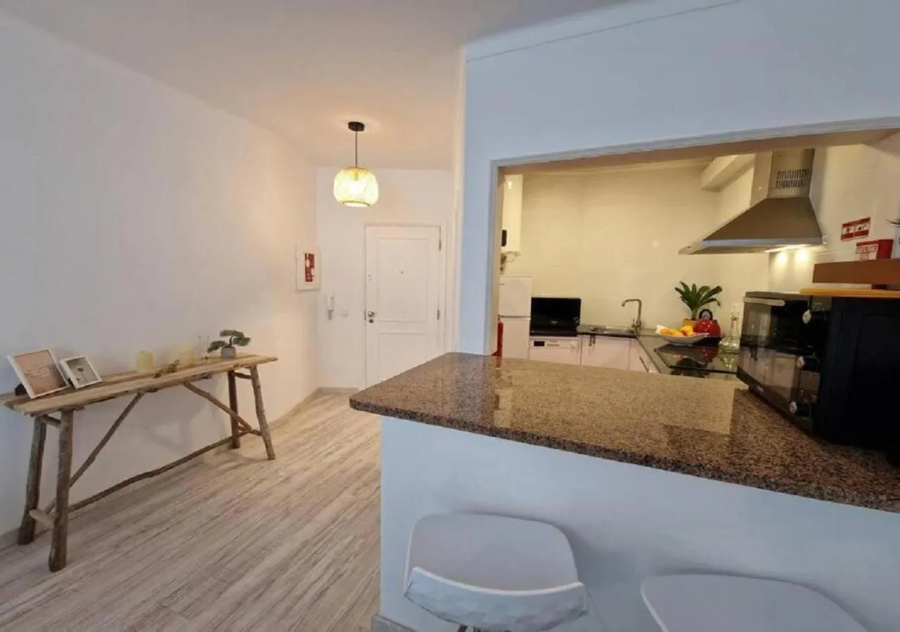 Facade/entrance in Modern flat with sea view and direct beach access