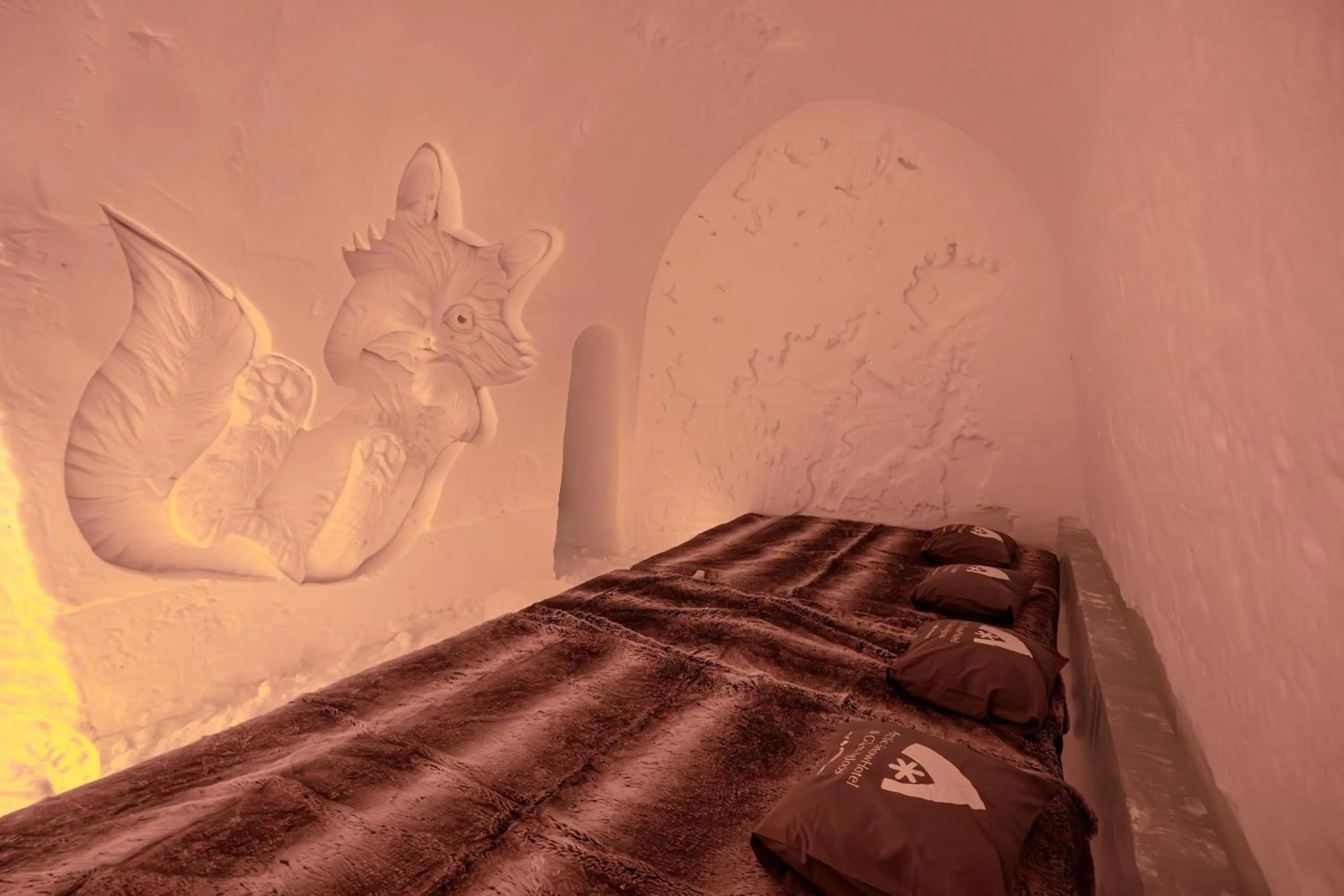 Bedroom in Arctic SnowHotel & Glass Igloos