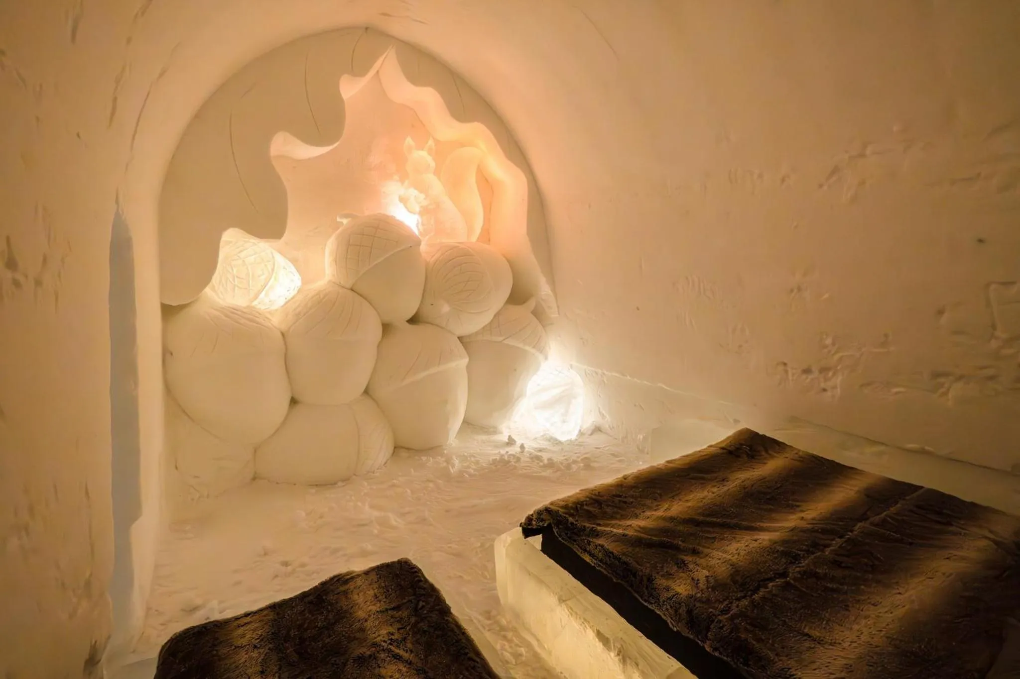 Bedroom, Bed in Arctic SnowHotel & Glass Igloos