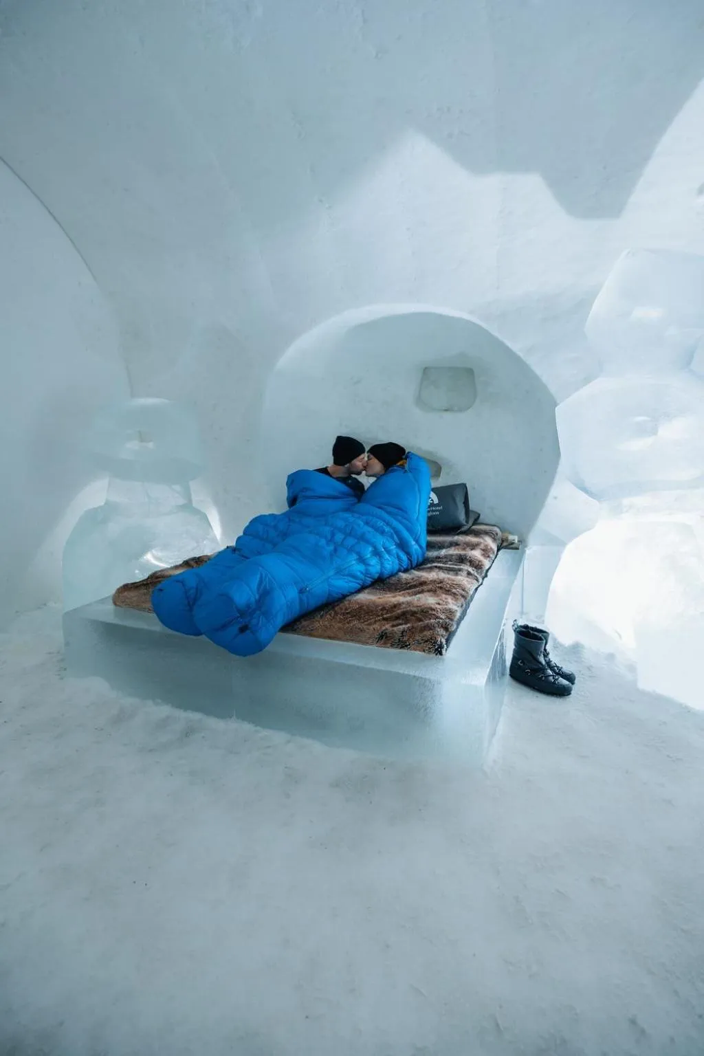 Bed in Arctic SnowHotel & Glass Igloos