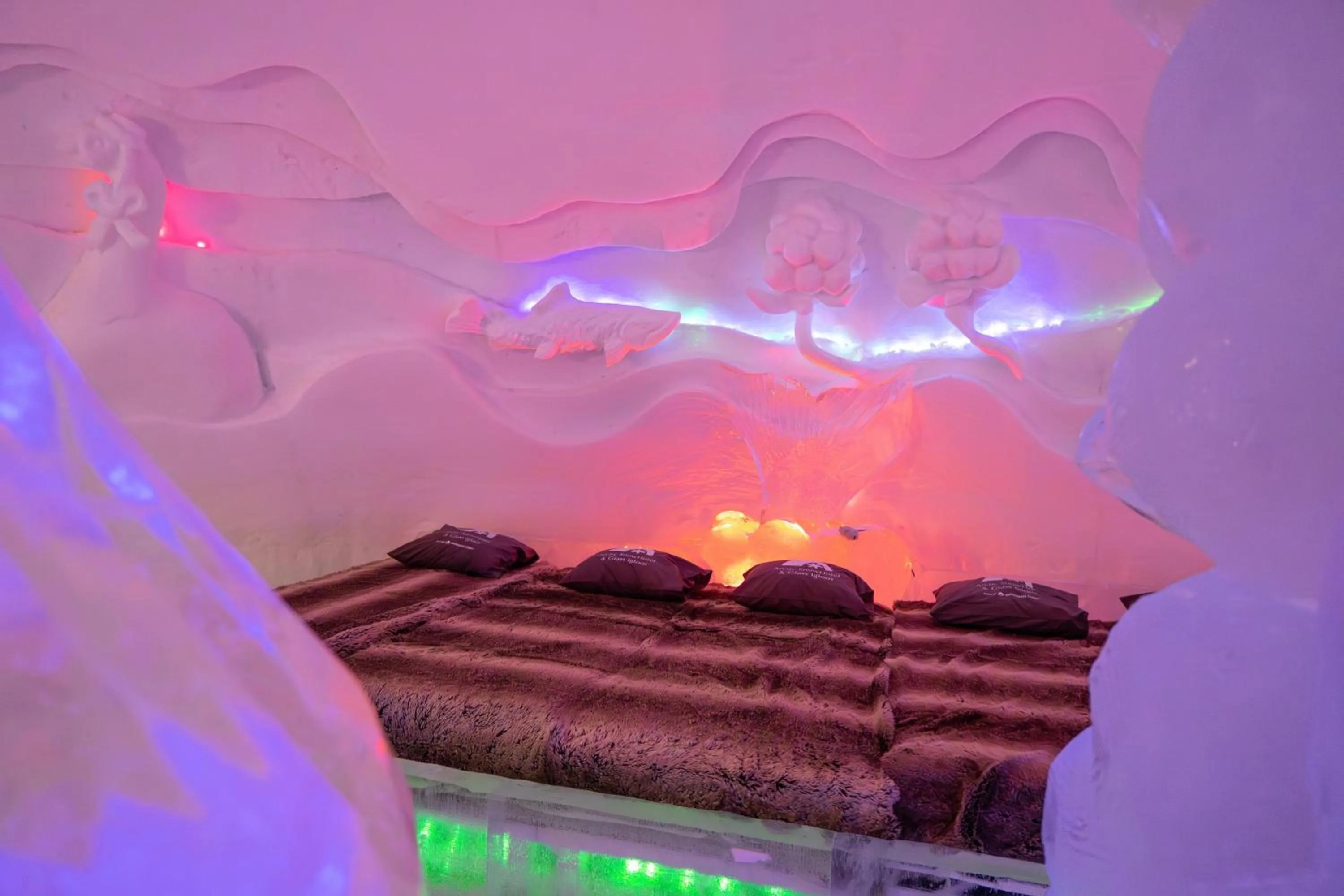 Bedroom in Arctic SnowHotel & Glass Igloos