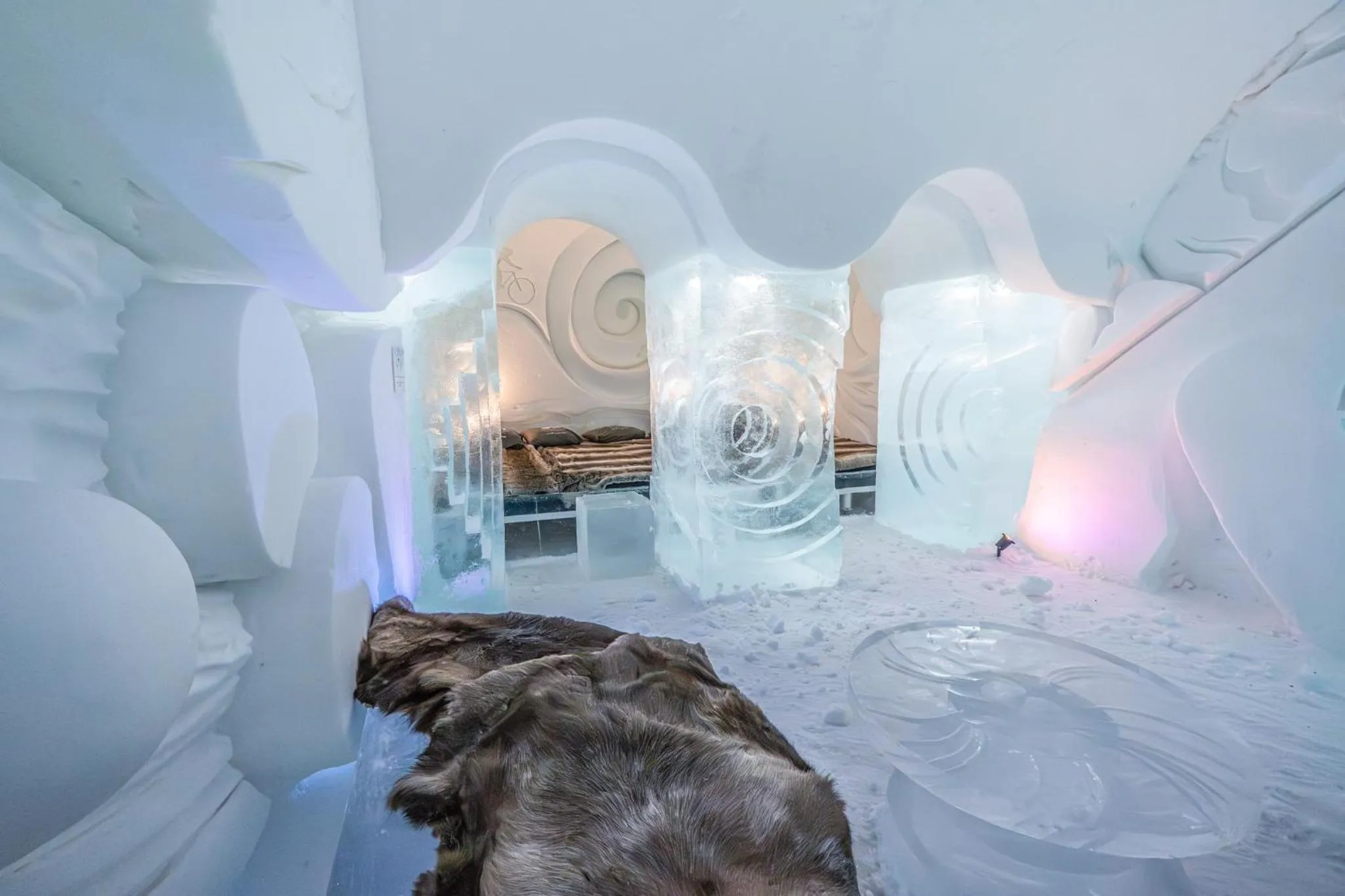 Bedroom, Bed in Arctic SnowHotel & Glass Igloos