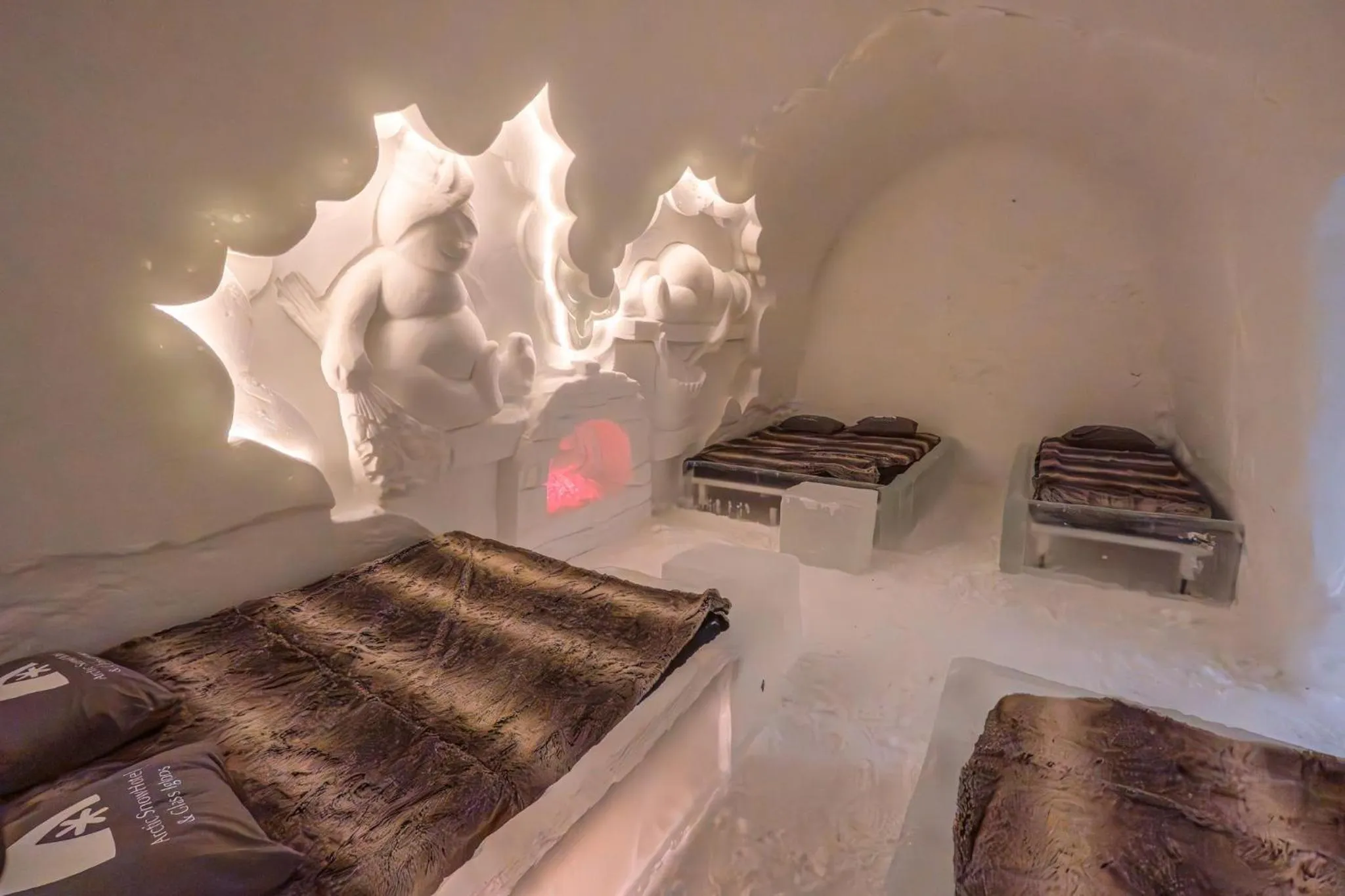 Bedroom in Arctic SnowHotel & Glass Igloos