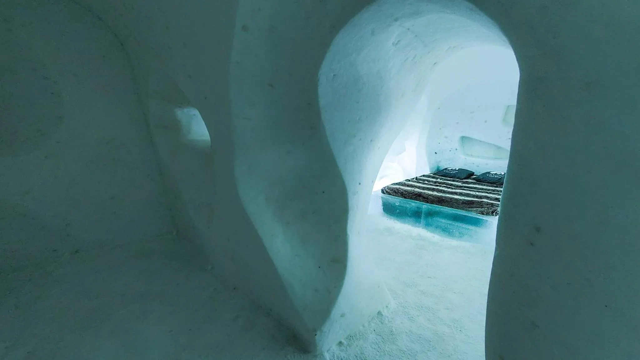 hair dresser in Arctic SnowHotel & Glass Igloos