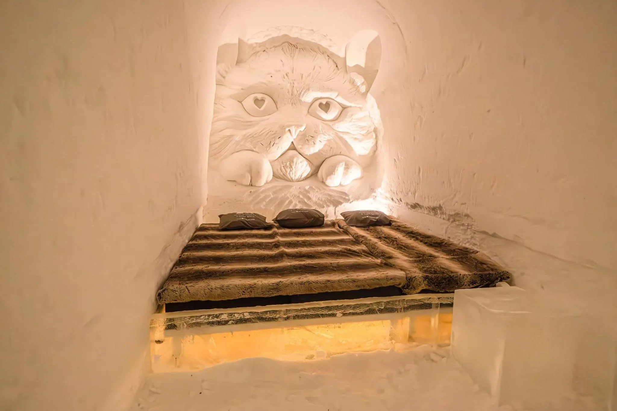 Bedroom in Arctic SnowHotel & Glass Igloos