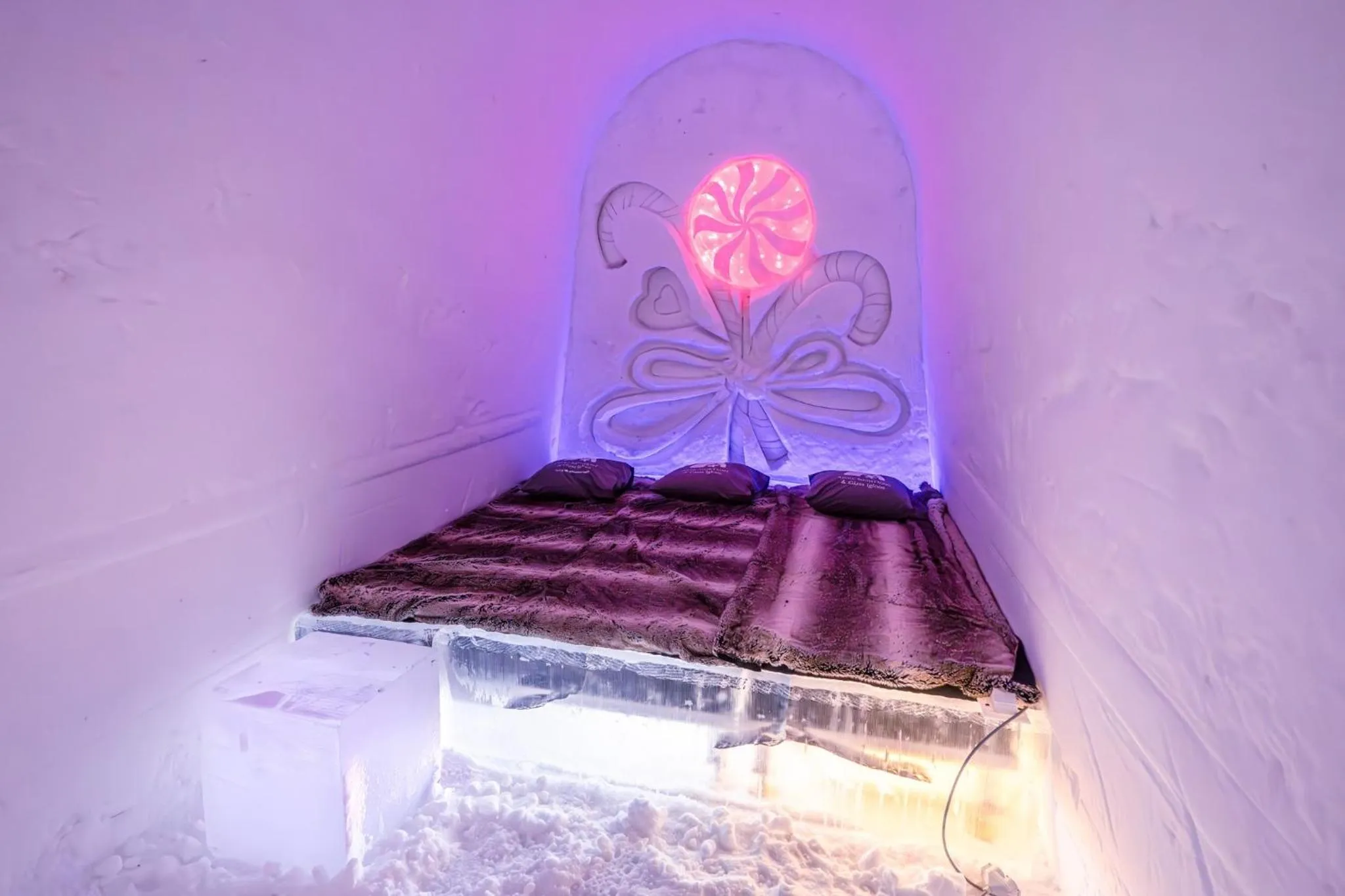 Bedroom in Arctic SnowHotel & Glass Igloos