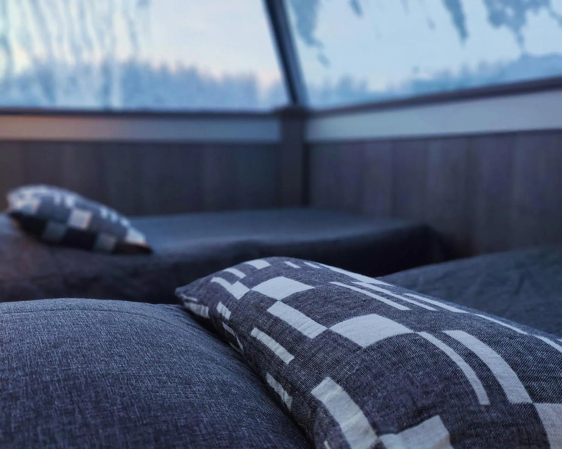 Decorative detail, Bed in Arctic SnowHotel & Glass Igloos