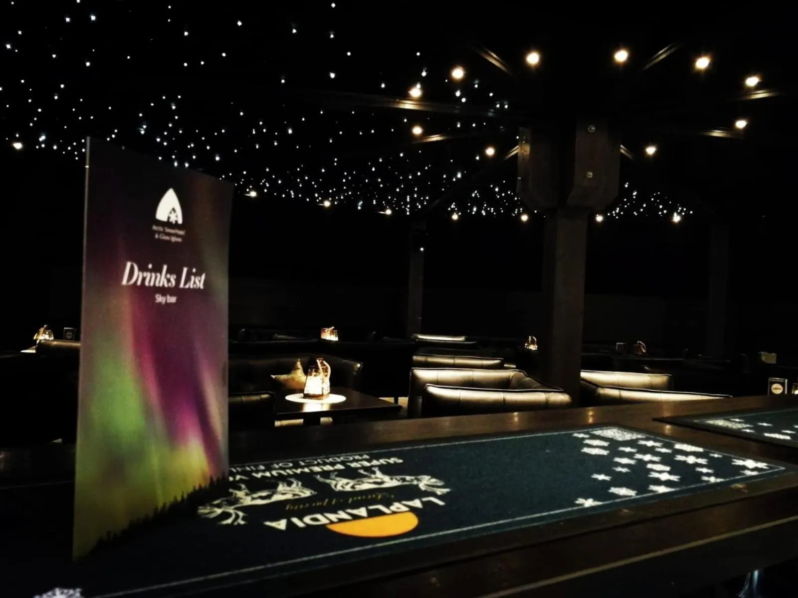 Lounge or bar in Arctic SnowHotel & Glass Igloos