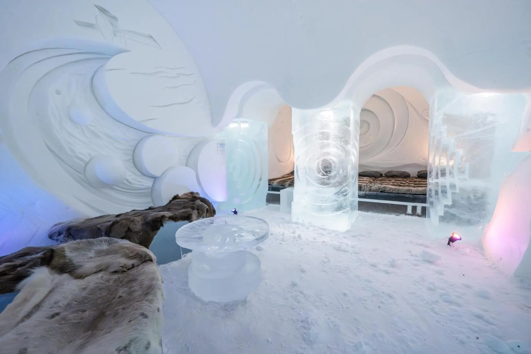 Bedroom, Bed in Arctic SnowHotel & Glass Igloos