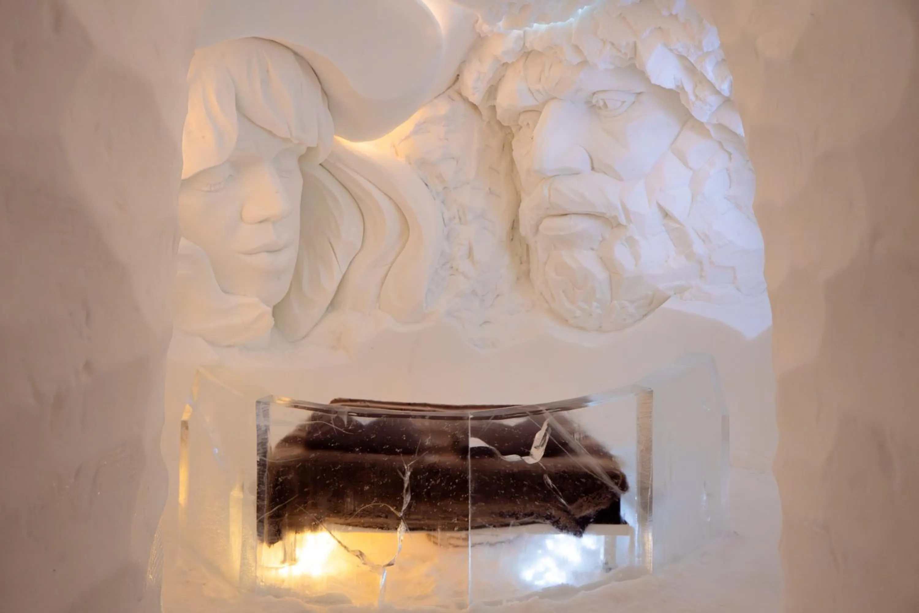 Bedroom in Arctic SnowHotel & Glass Igloos