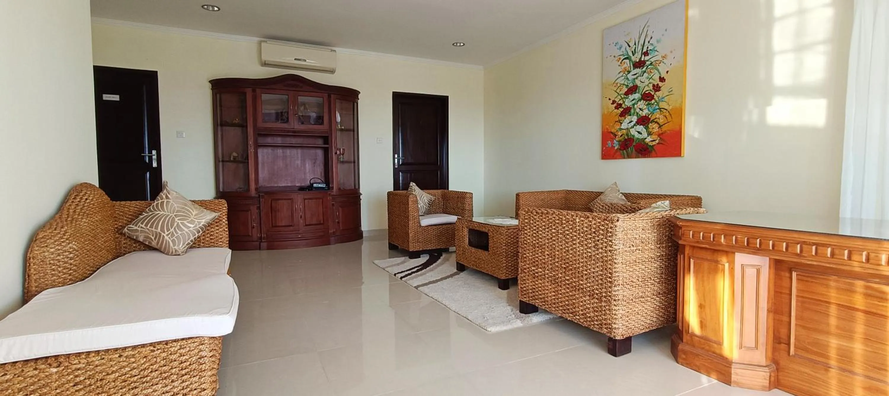 Seating area in Villa Lilly Sea View Private Pool