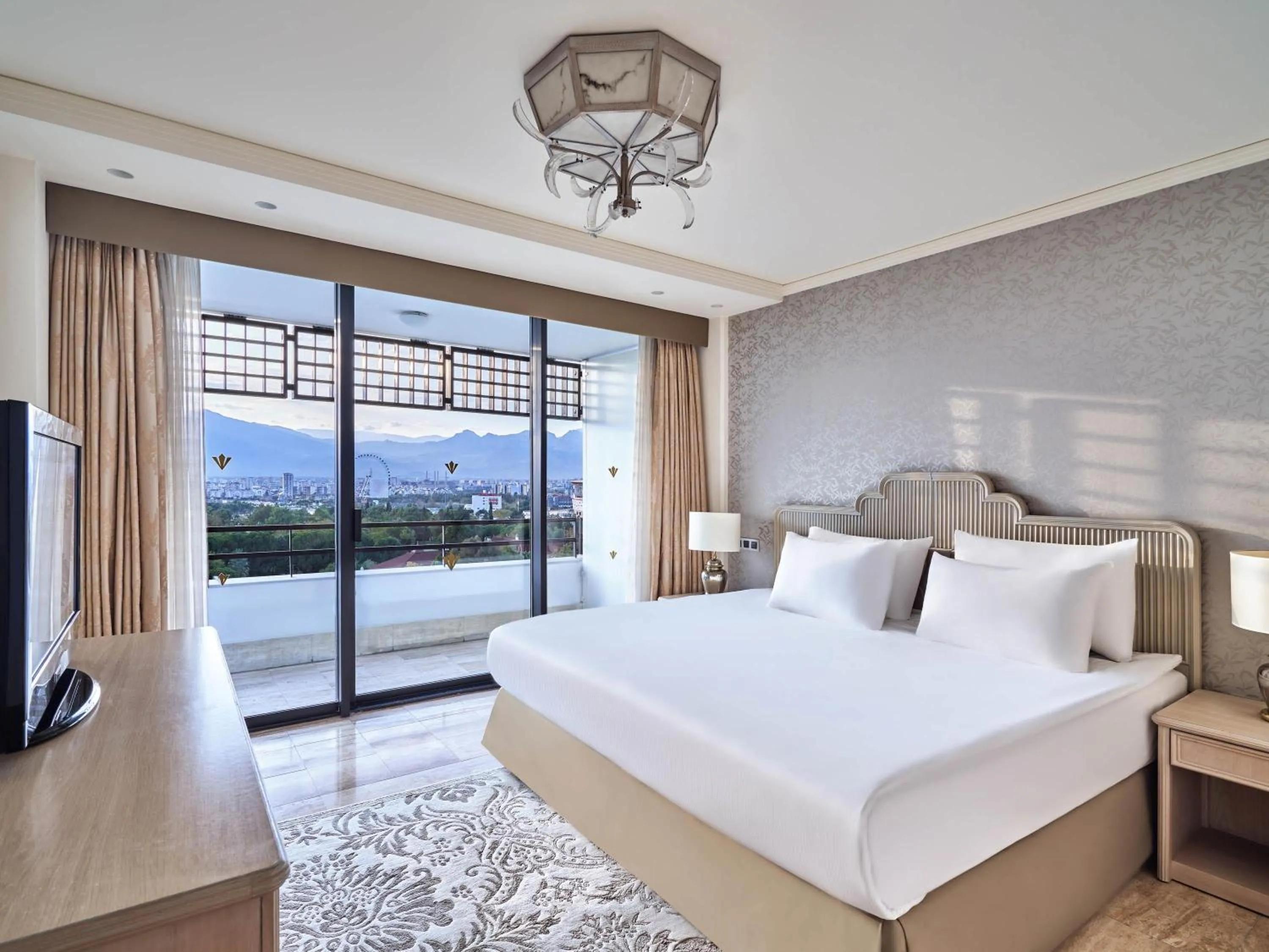 Bedroom, Bed in Rixos Downtown Antalya - The Land Of Legends Access