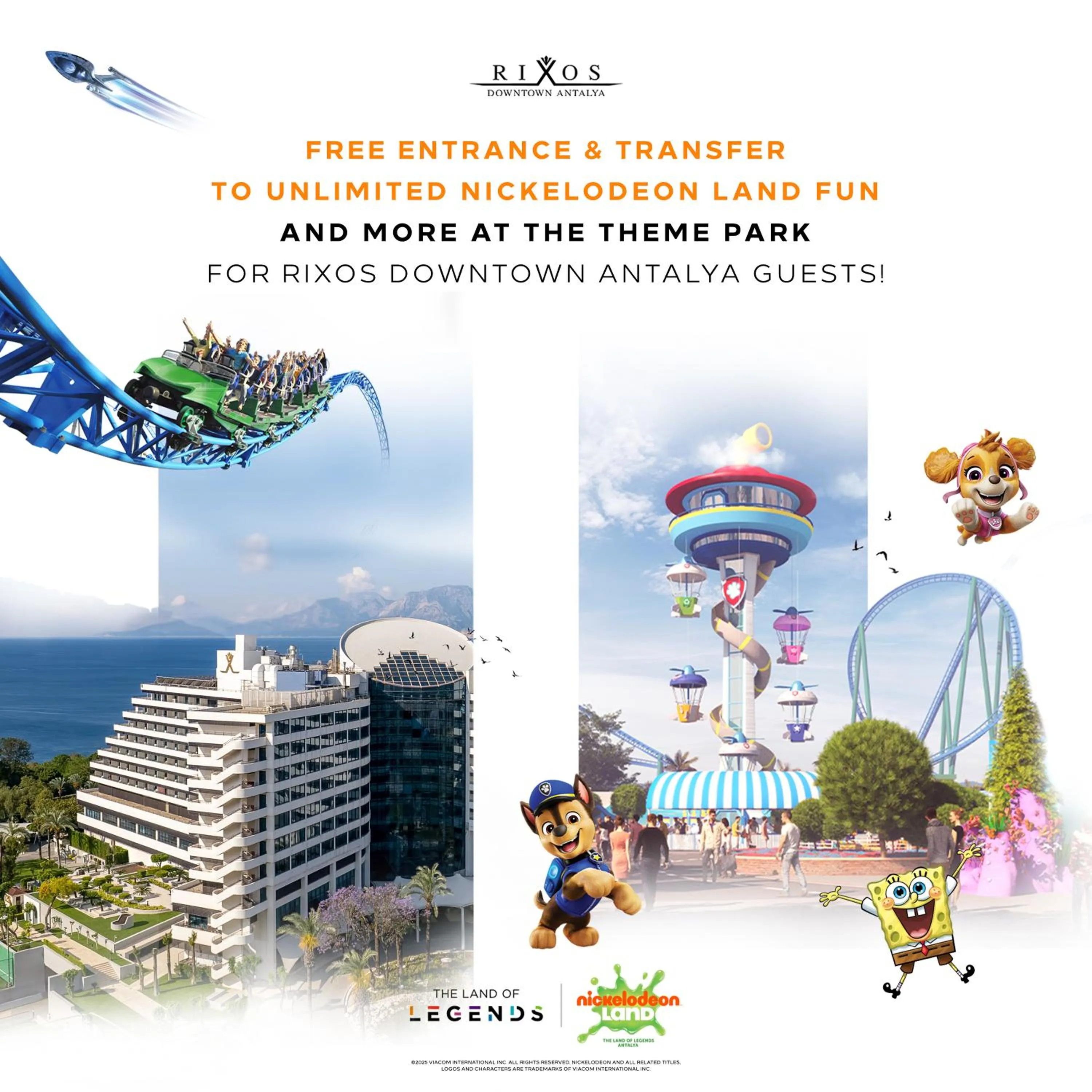 Text overlay in Rixos Downtown Antalya - The Land Of Legends Access