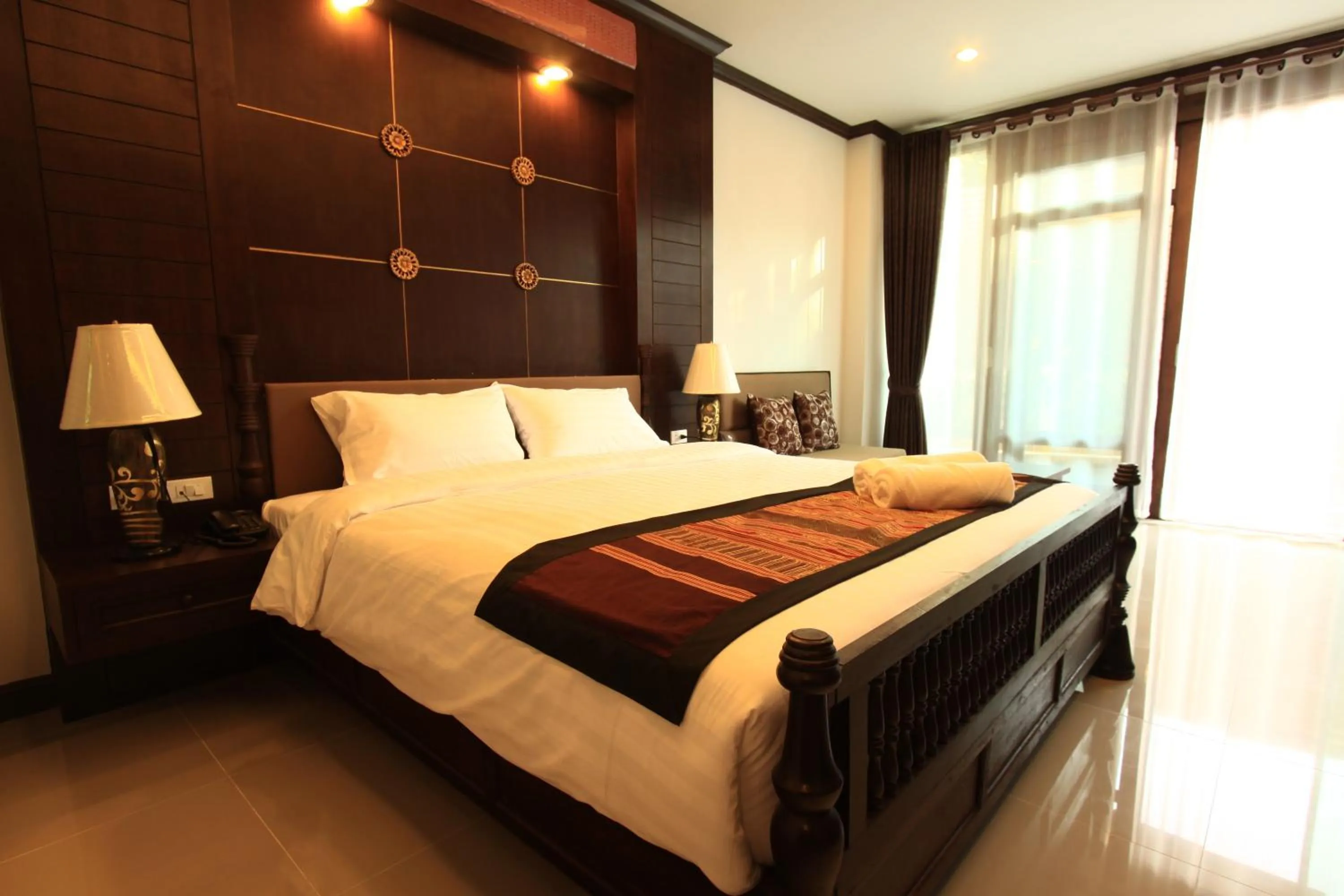 Bed in Baan Ratchiangsaen