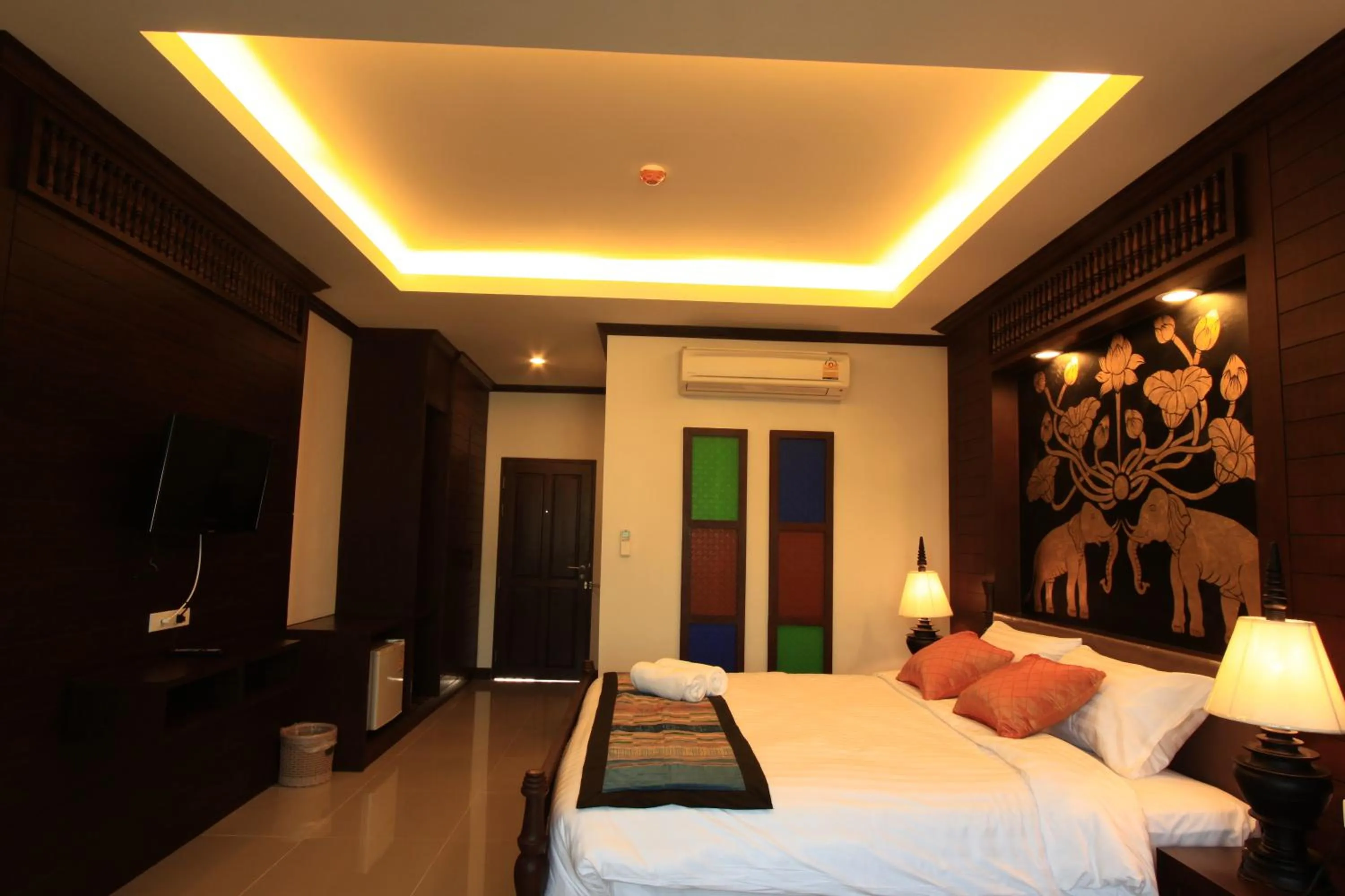 Bed in Baan Ratchiangsaen