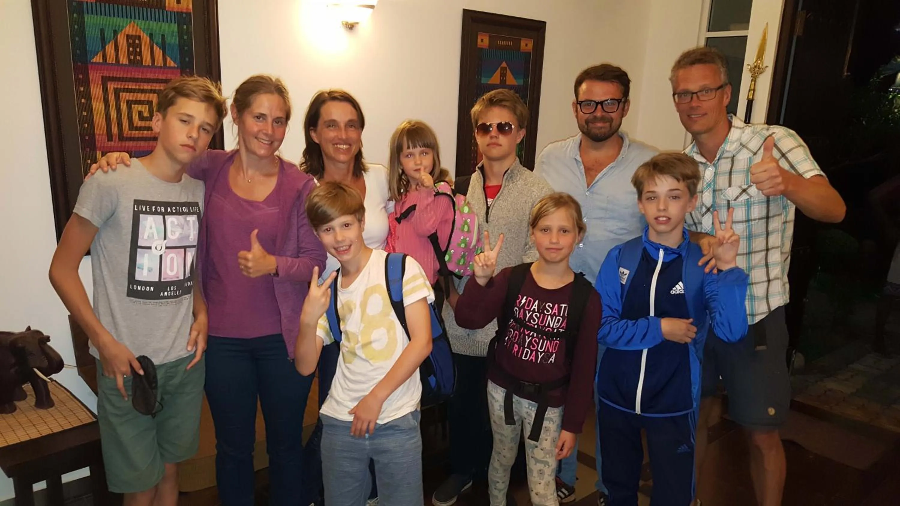 group of guests in Villa Baywatch, Rumassala