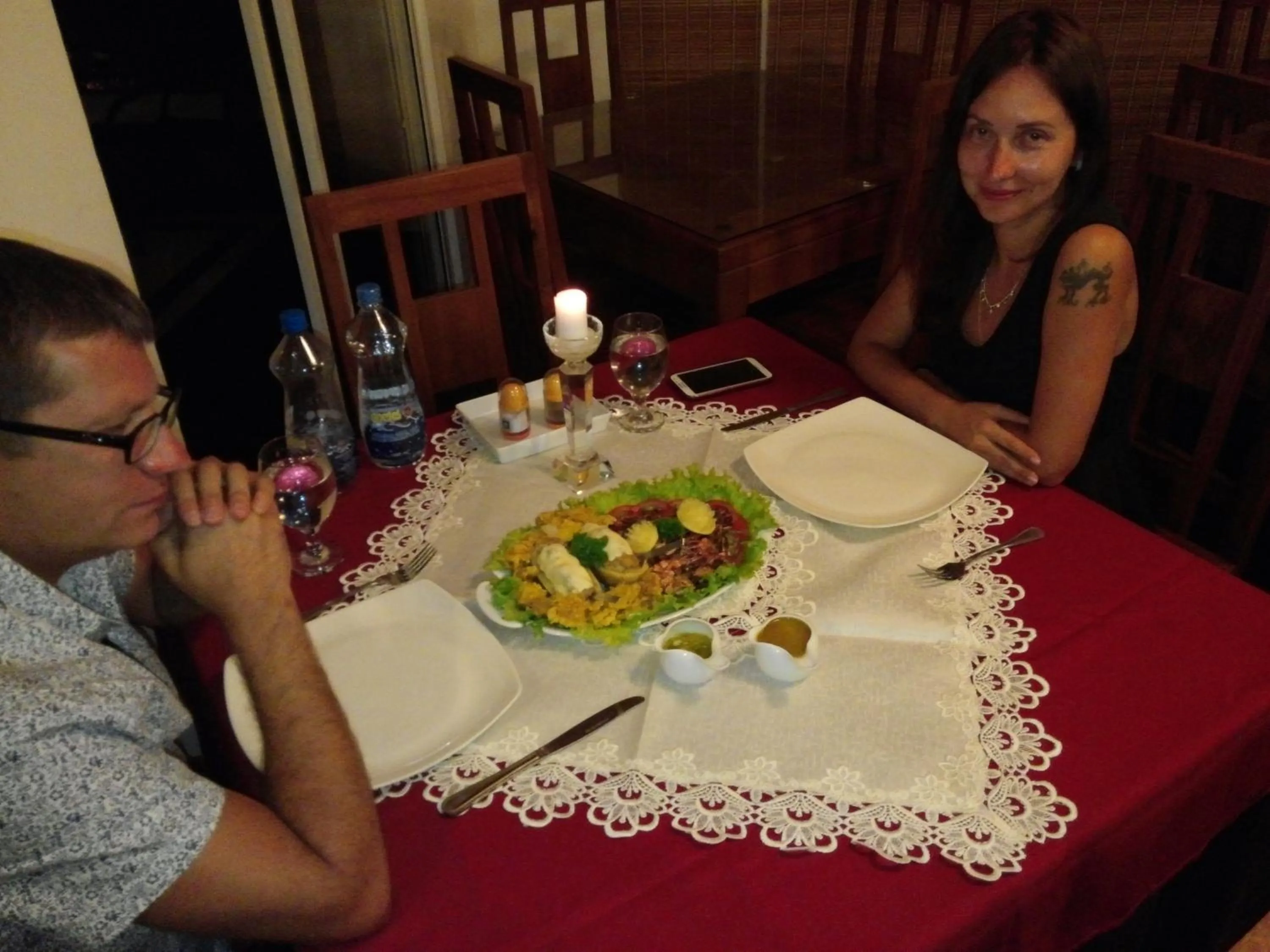 Dinner in Villa Baywatch, Rumassala