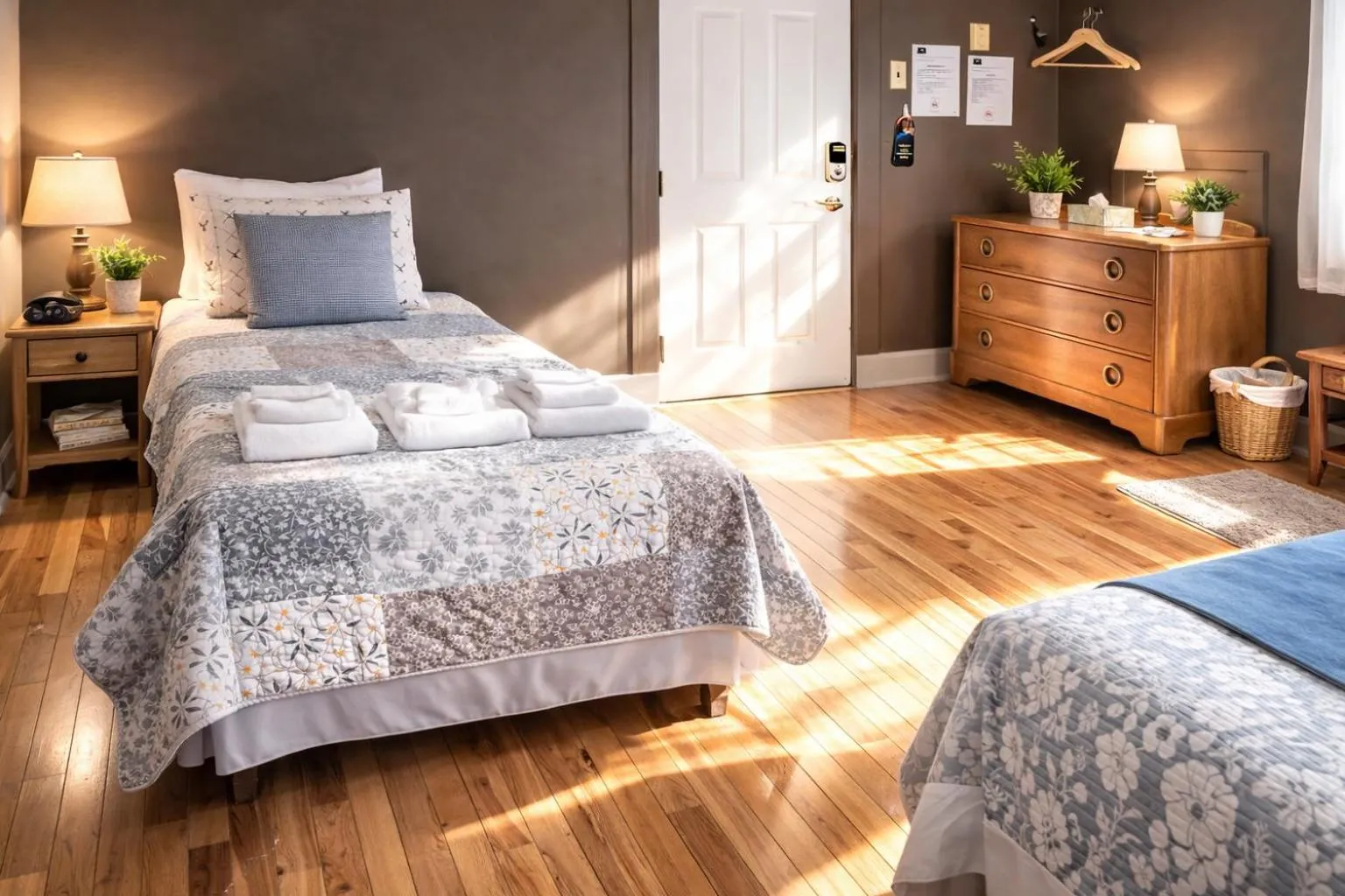 Bed in Auberge L'Orpailleur