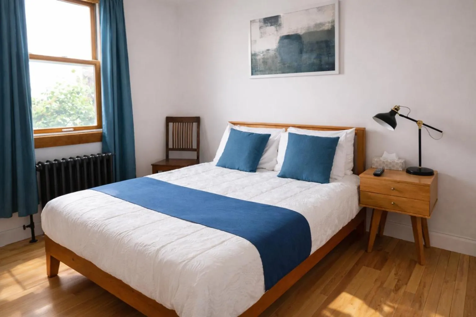 Bed in Auberge L'Orpailleur