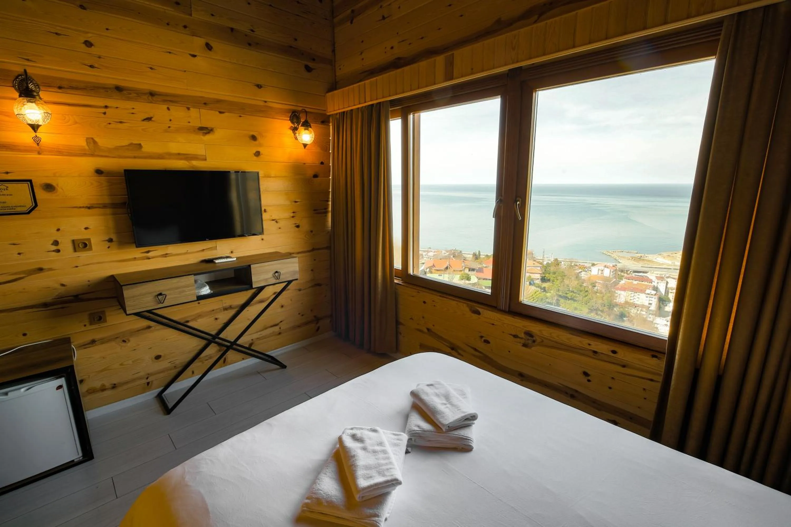 Bed in Sarı Köşk Hotel