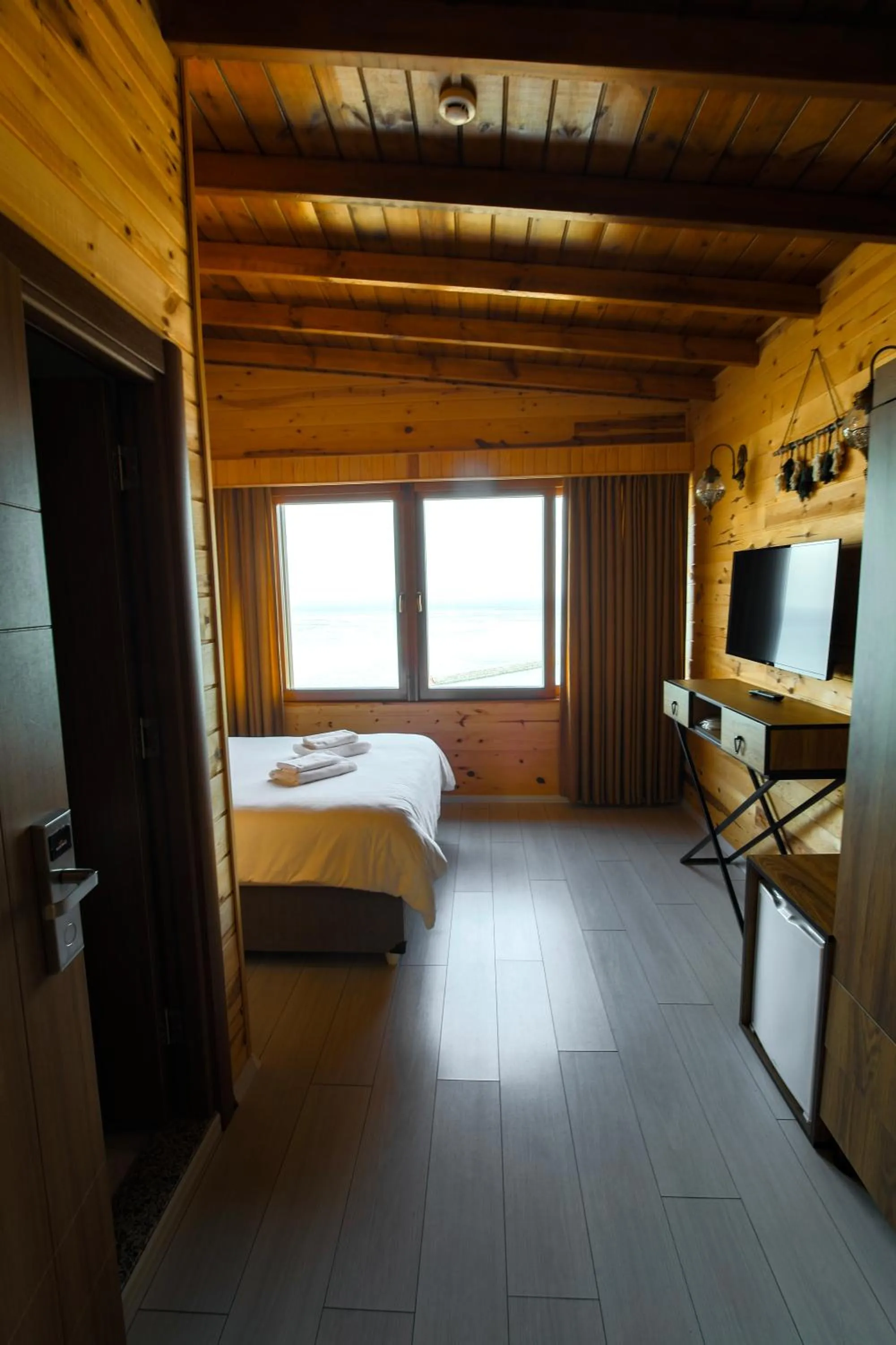 Bed in Sarı Köşk Hotel