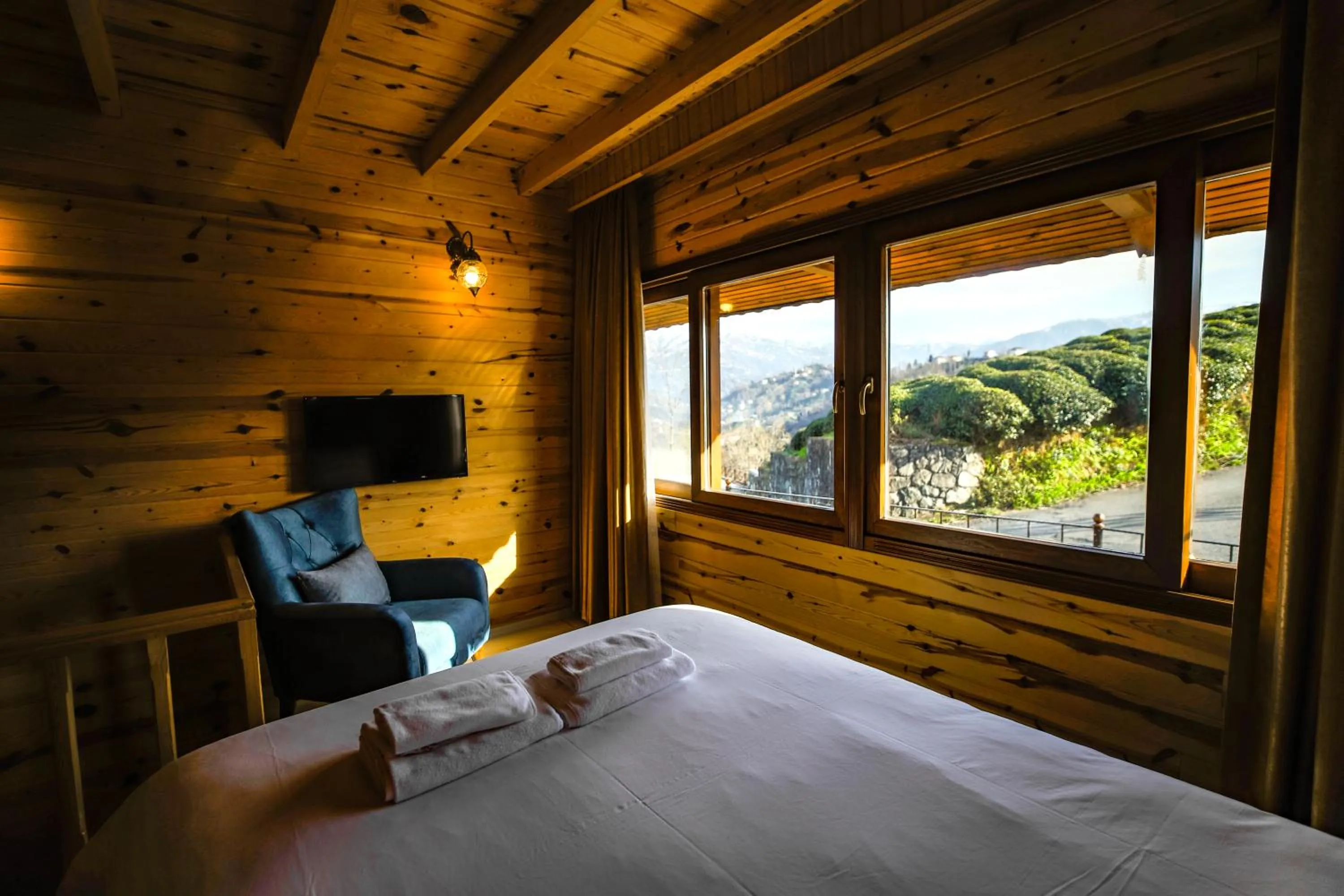 Bed in Sarı Köşk Hotel