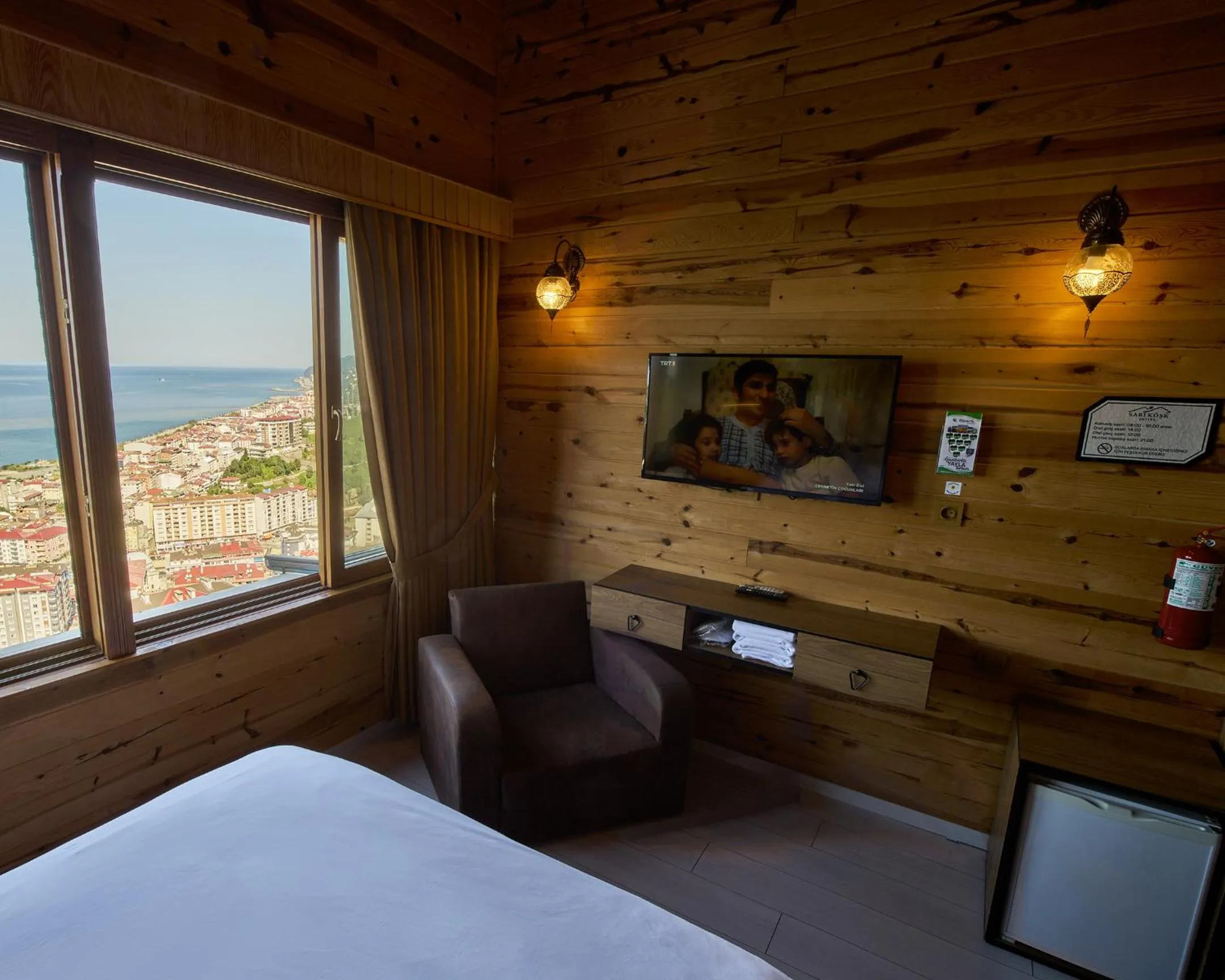 Sea view, Bed in Sarı Köşk Hotel