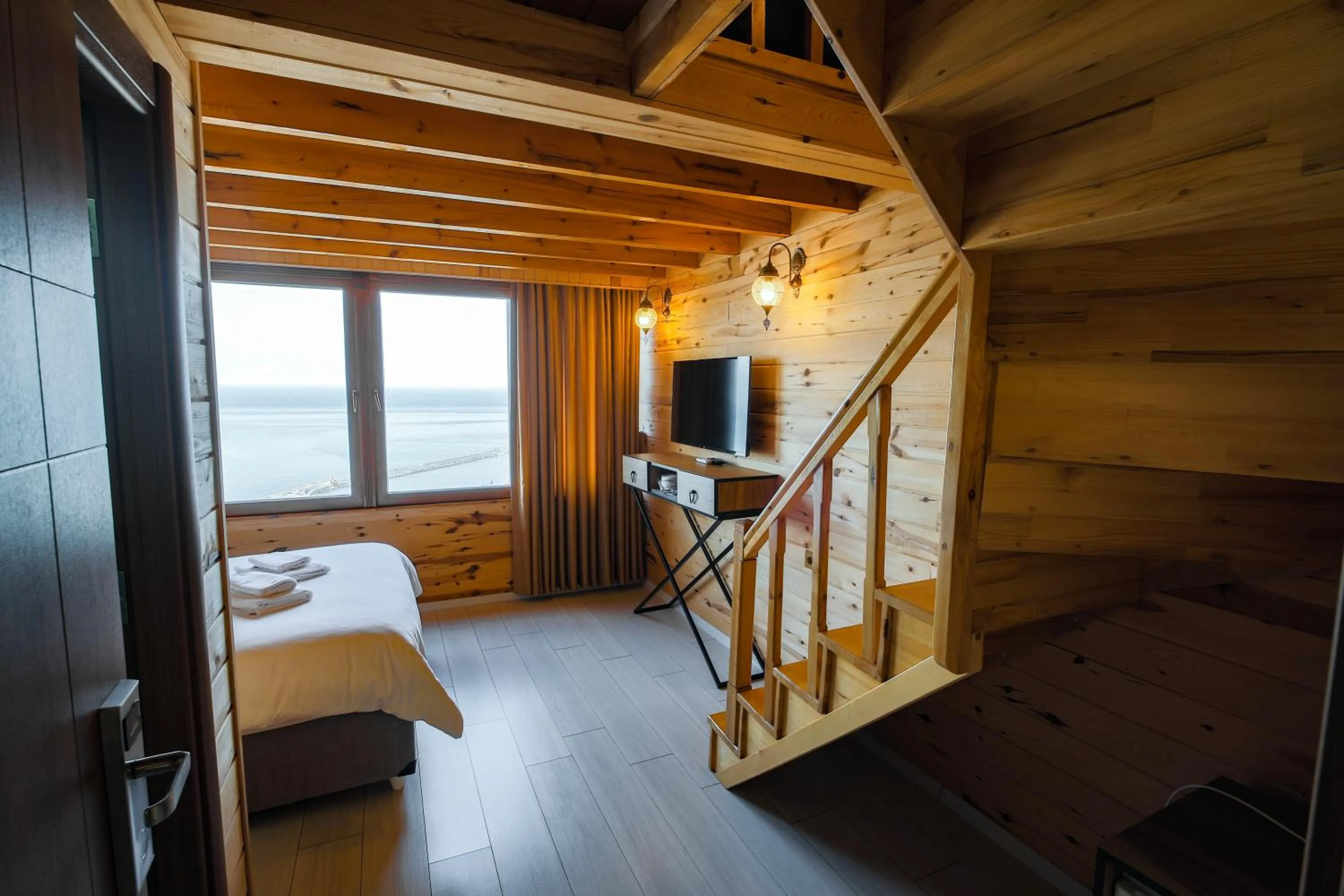 Bed in Sarı Köşk Hotel