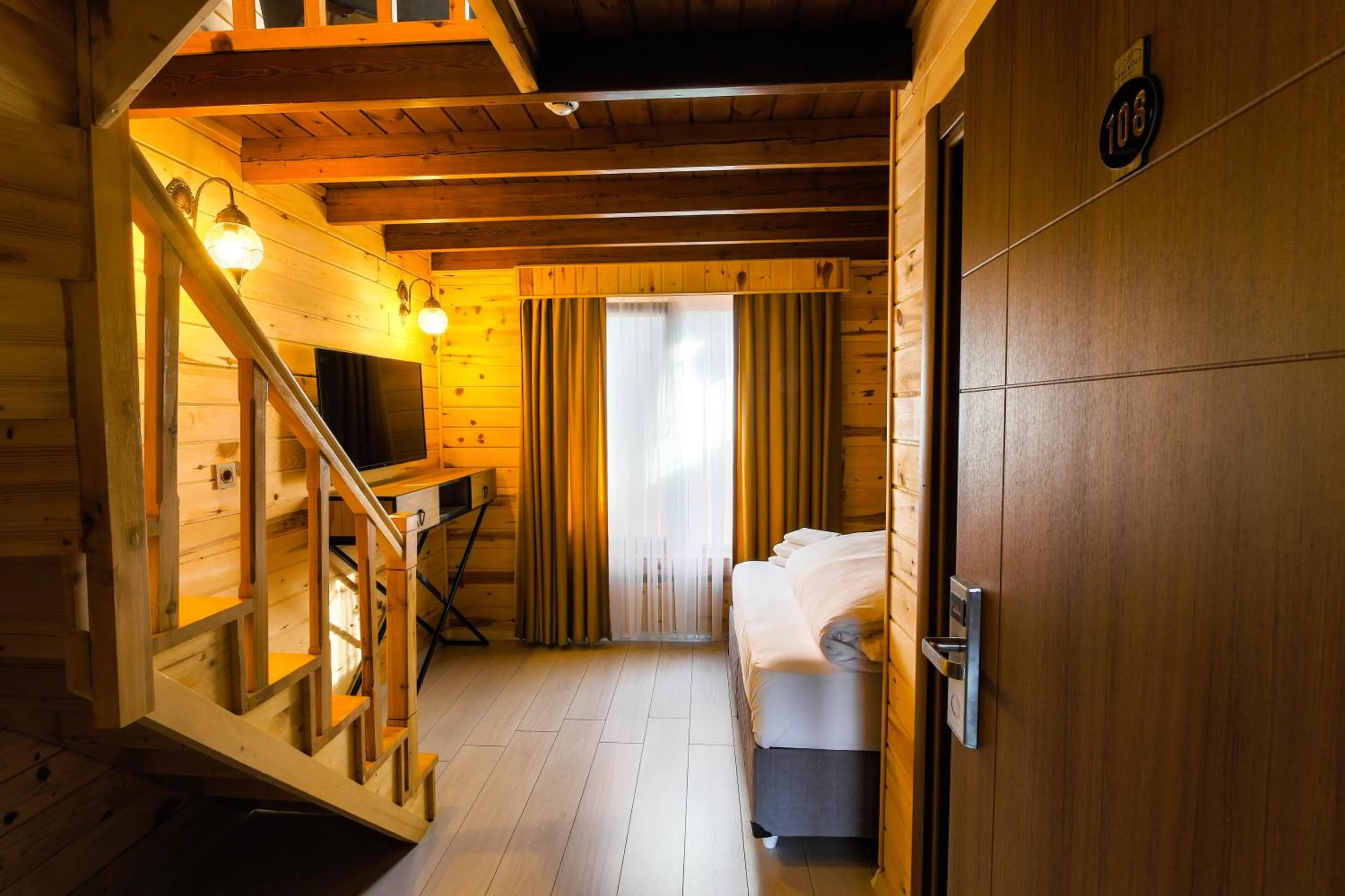 Bed in Sarı Köşk Hotel