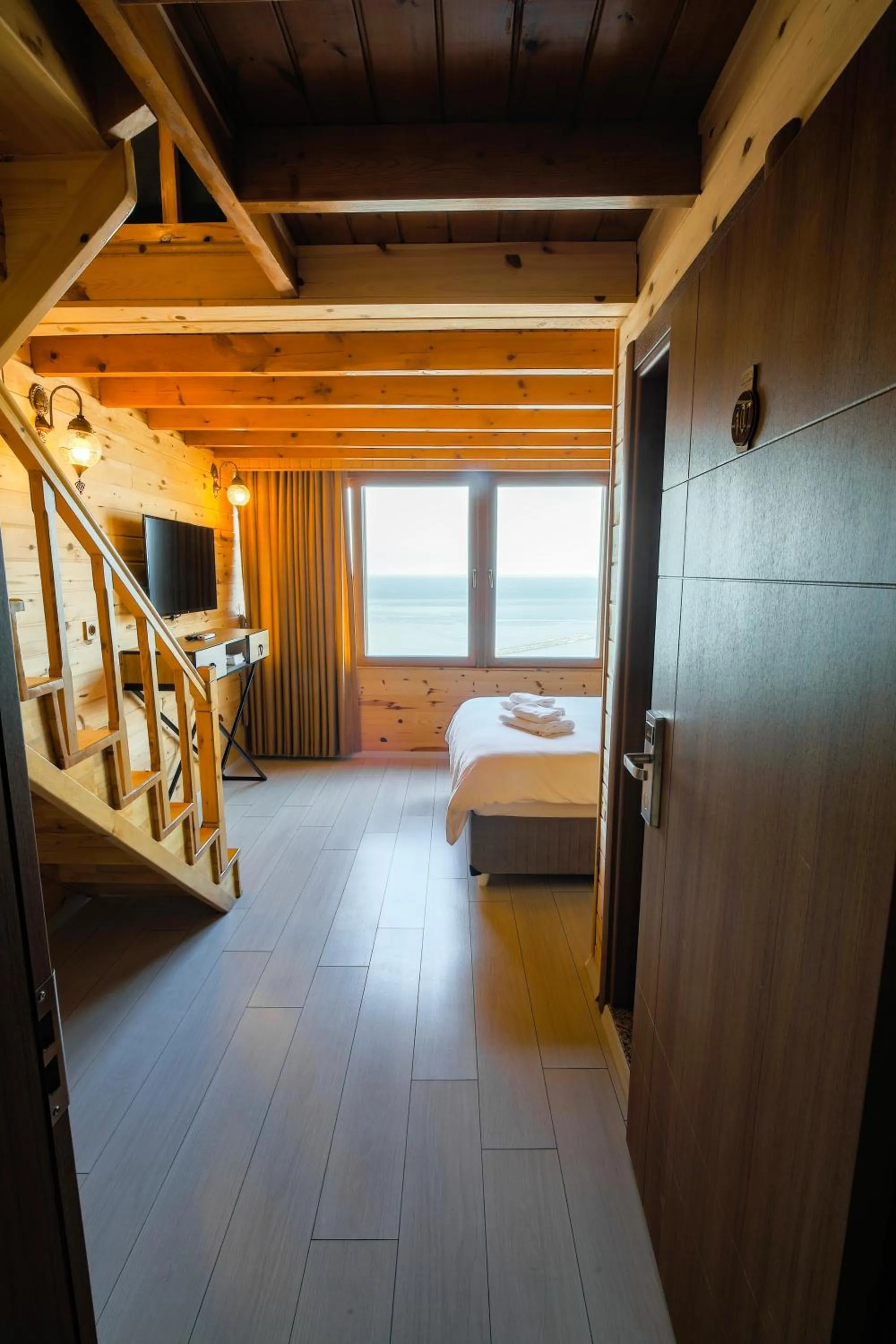 Bed in Sarı Köşk Hotel