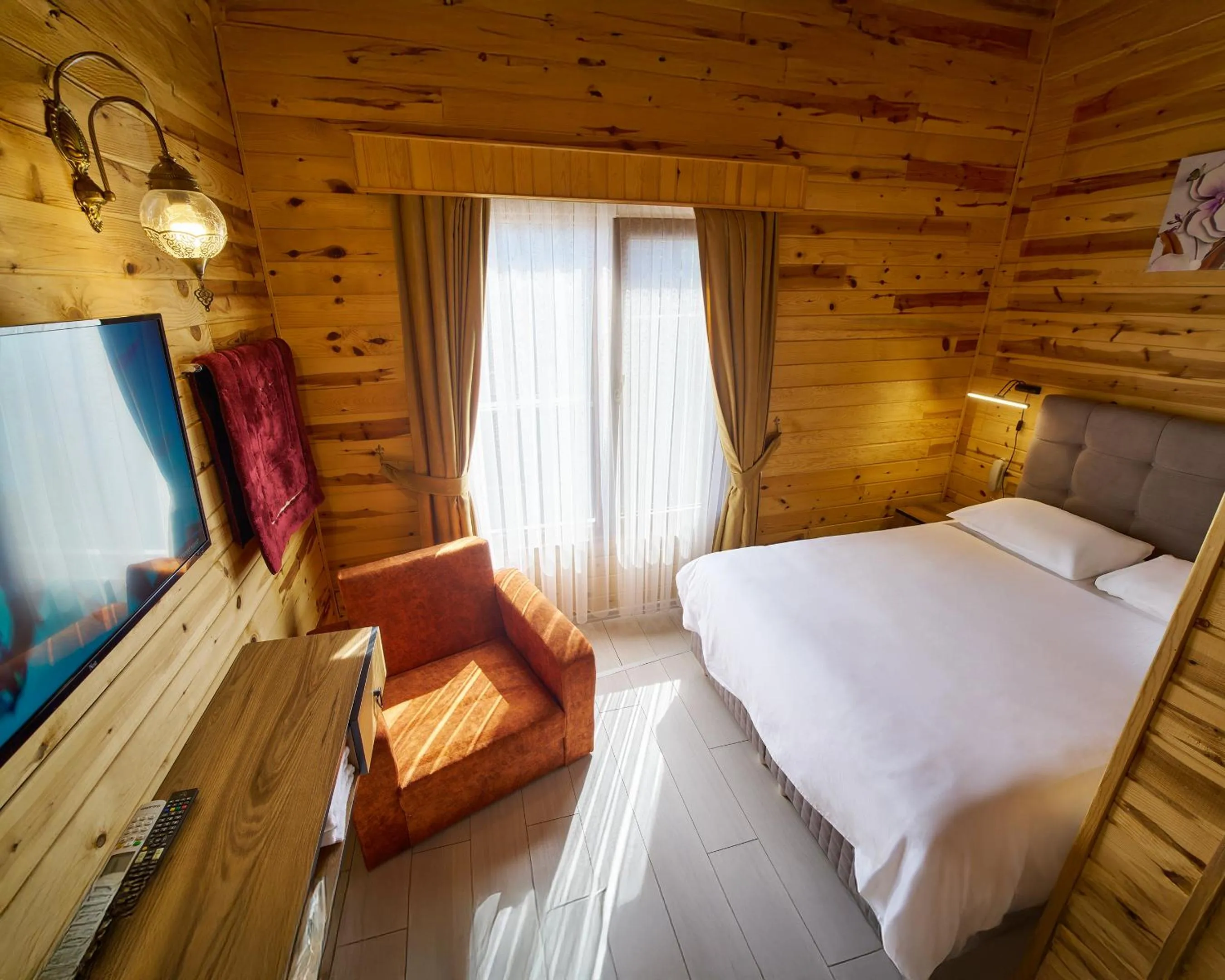 Bed in Sarı Köşk Hotel