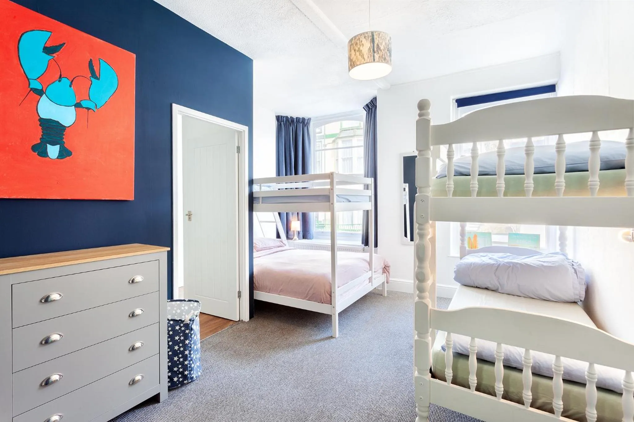 Bathroom, Bed in Ocean Backpackers self-catering hostel