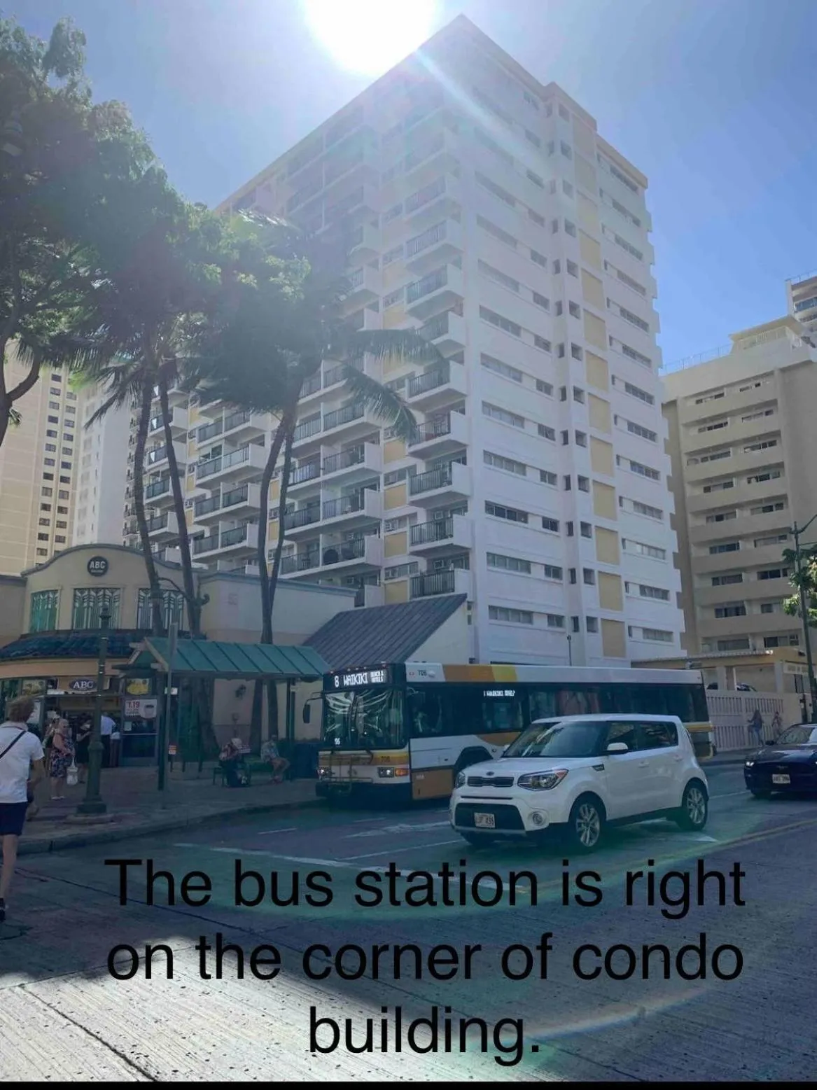 Street view in Cozy 2beds,2baths, free parking at Waikiki Beach