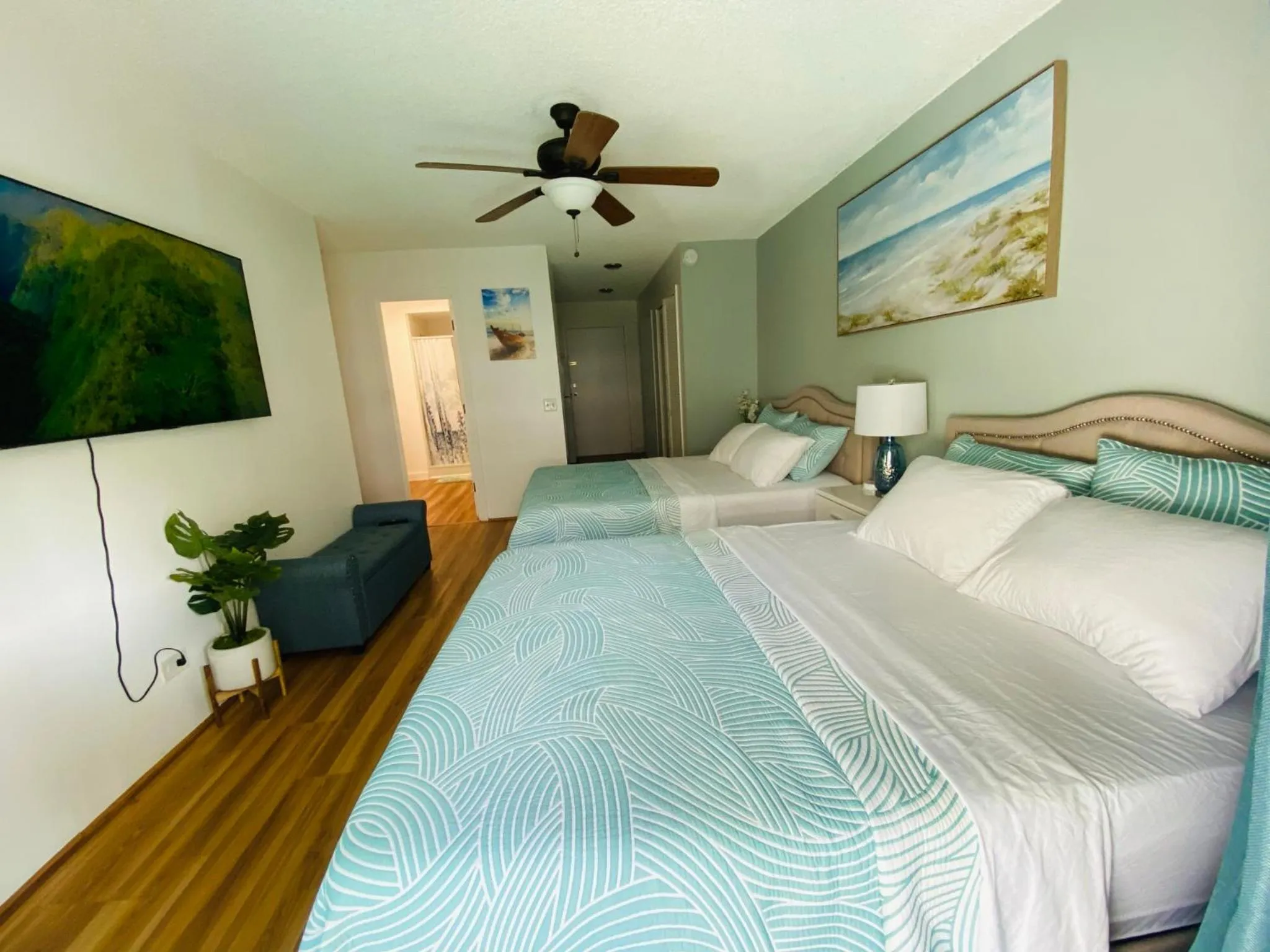 Bedroom, Bed in Cozy 2beds,2baths, free parking at Waikiki Beach