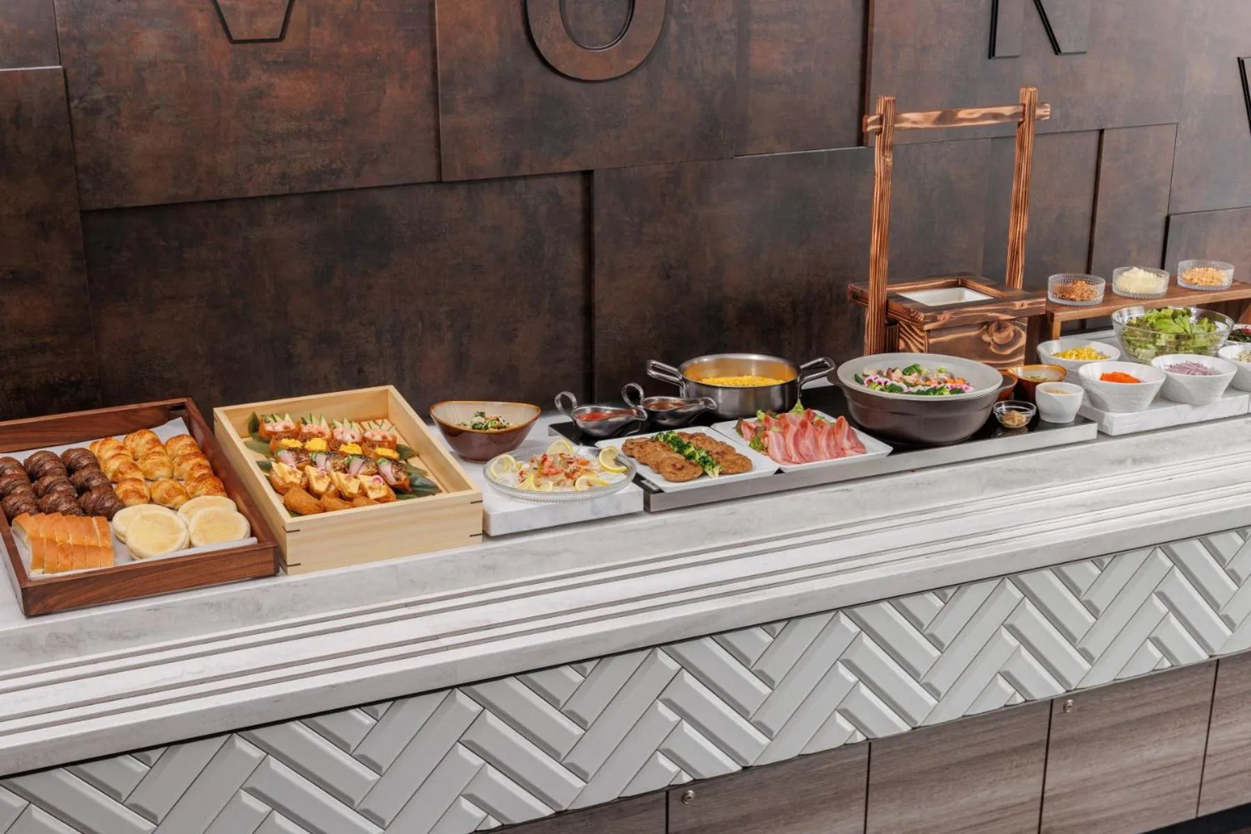 Buffet breakfast in Via Inn Shinsaibashi