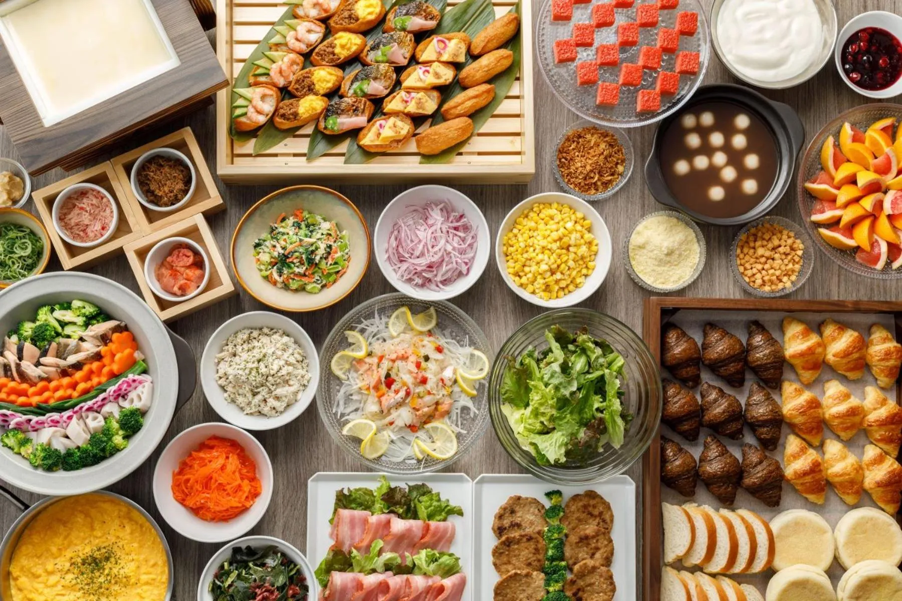 Buffet breakfast in Via Inn Shinsaibashi